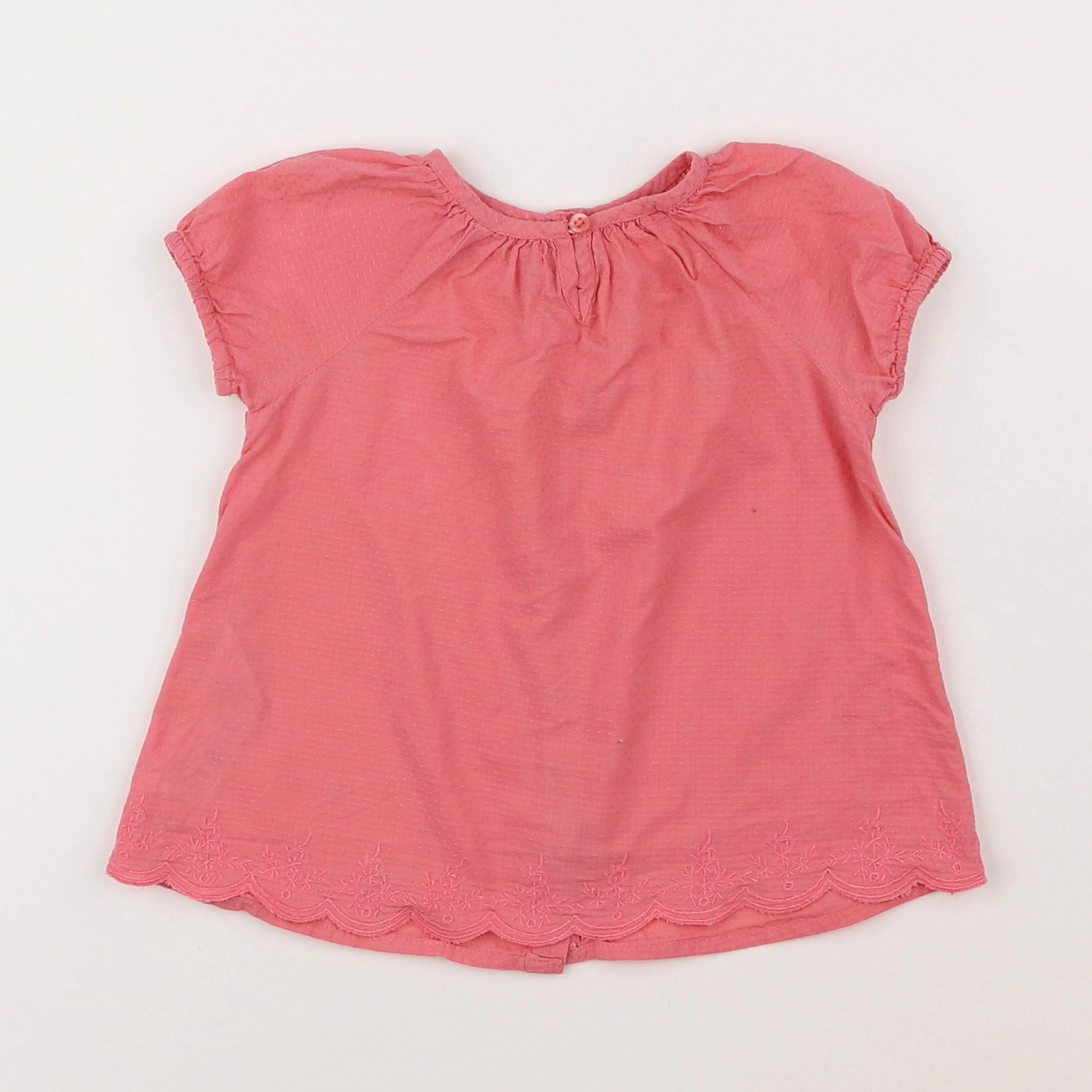 Mango - blouse rose - 6/9 mois