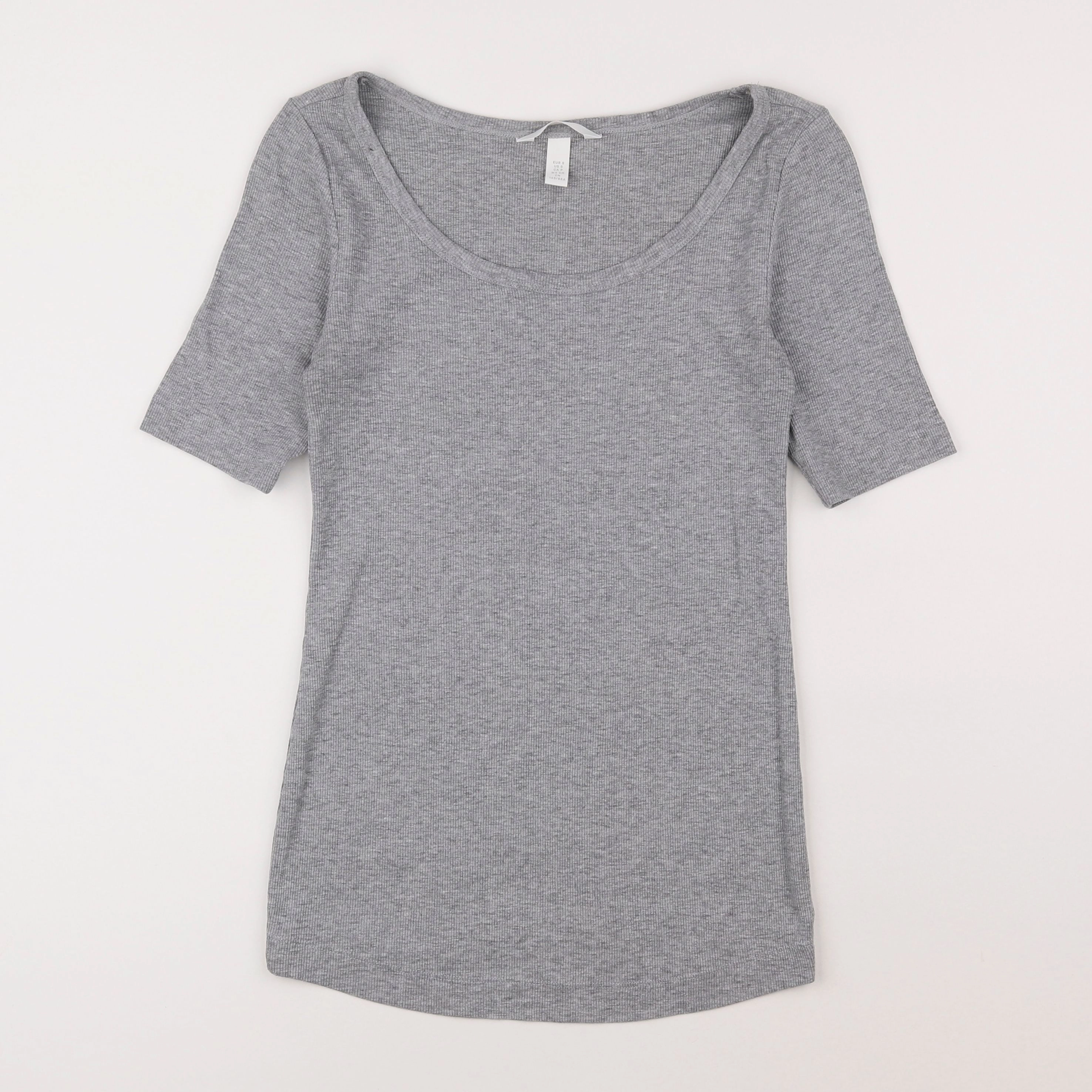 H&M - tee-shirt grossesse gris - 36 à 38