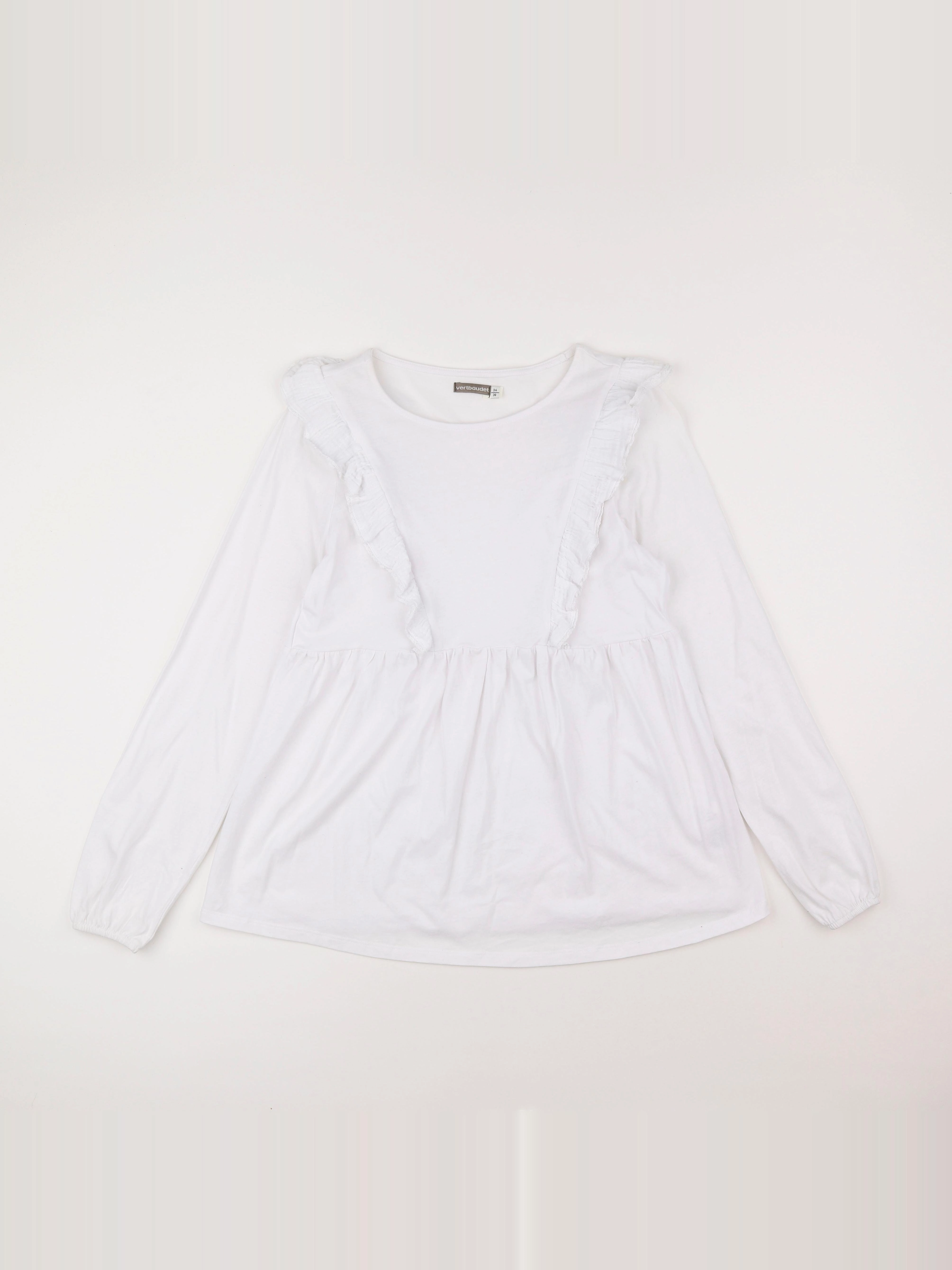 Vertbaudet - tee-shirt grossesse blanc - 34 à 36