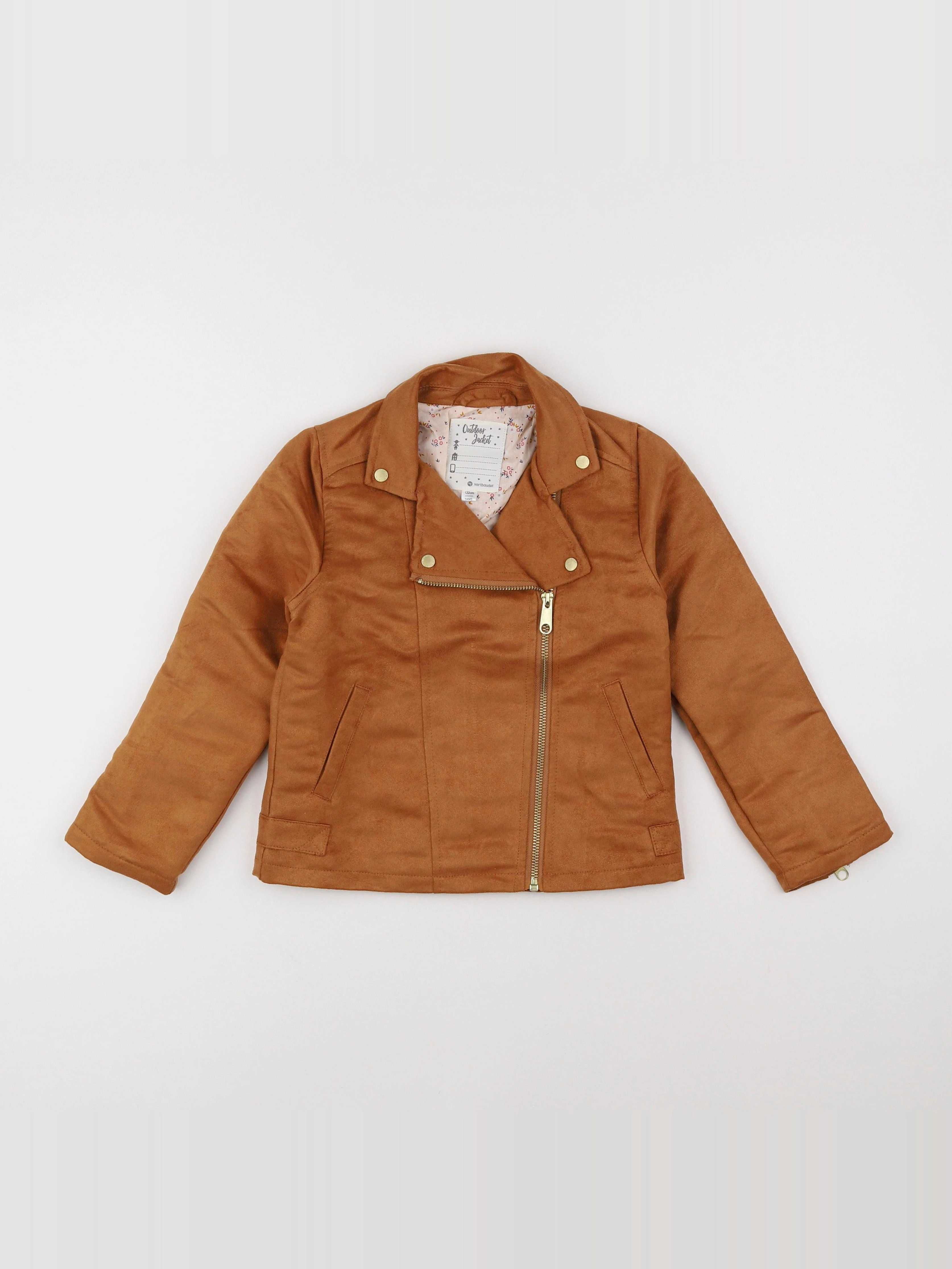 Vertbaudet - veste marron - 7 ans
