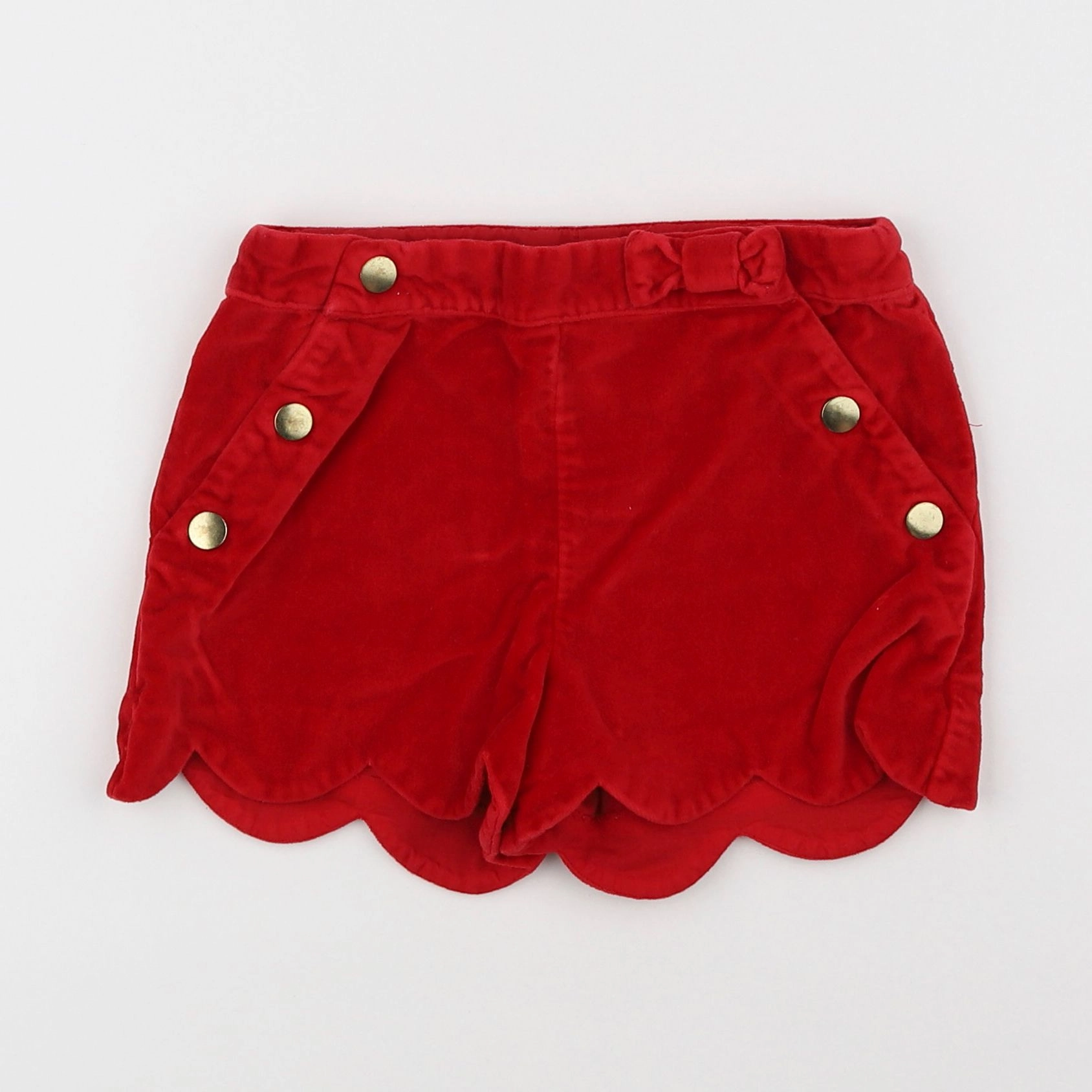 Vertbaudet - short rouge - 6 ans