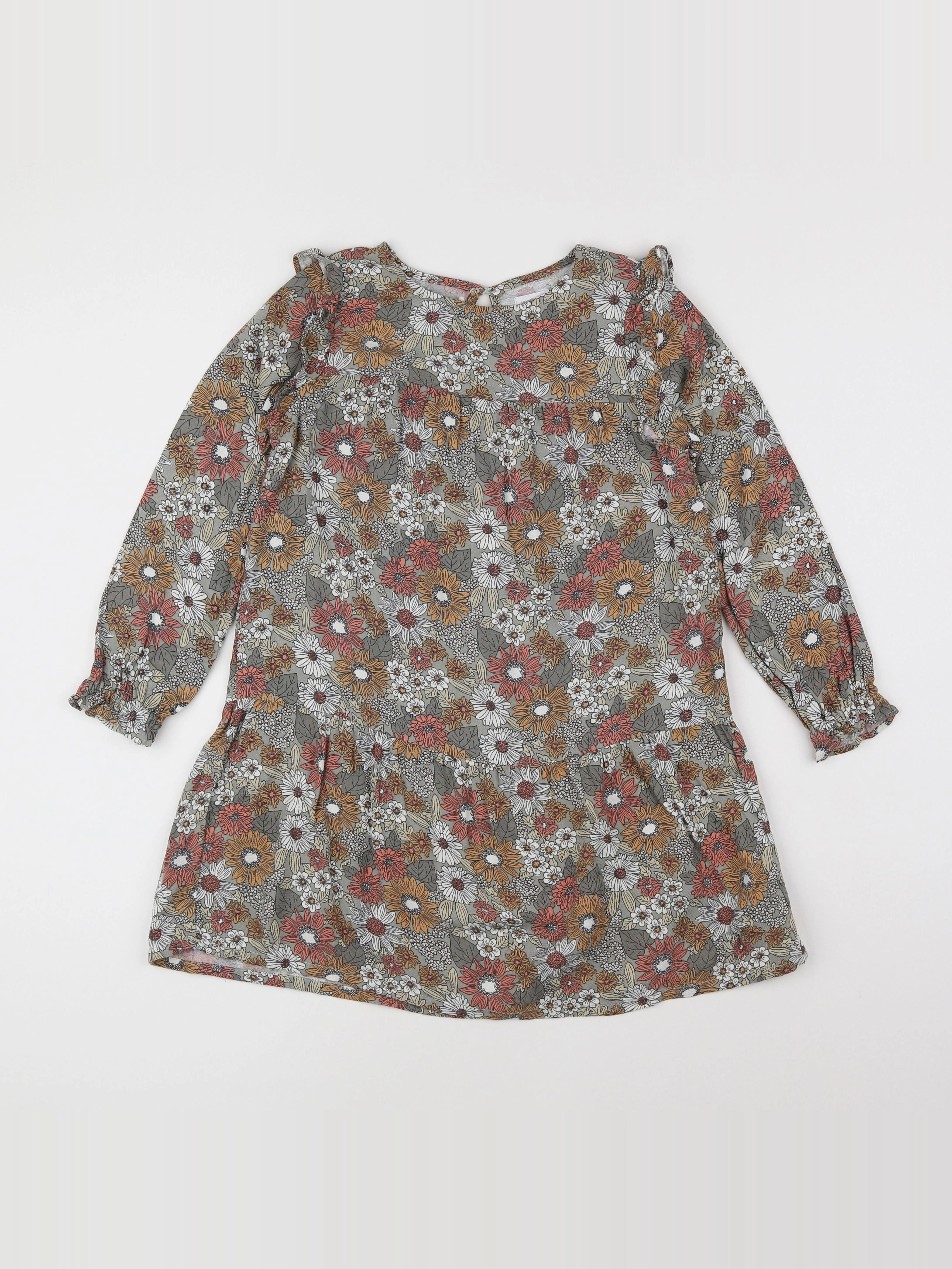 Vertbaudet - robe multicolore - 7 ans