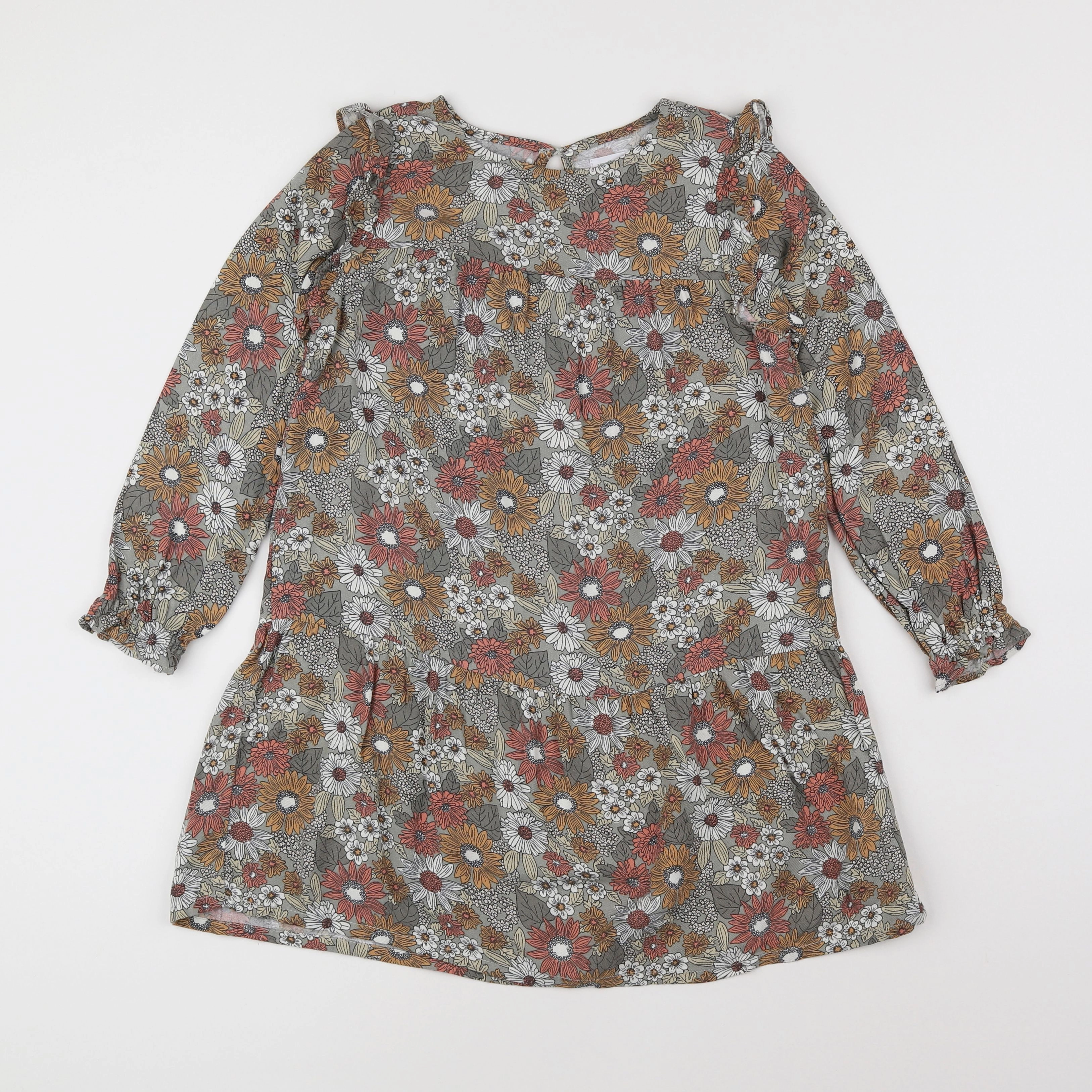 Vertbaudet - robe multicolore - 7 ans