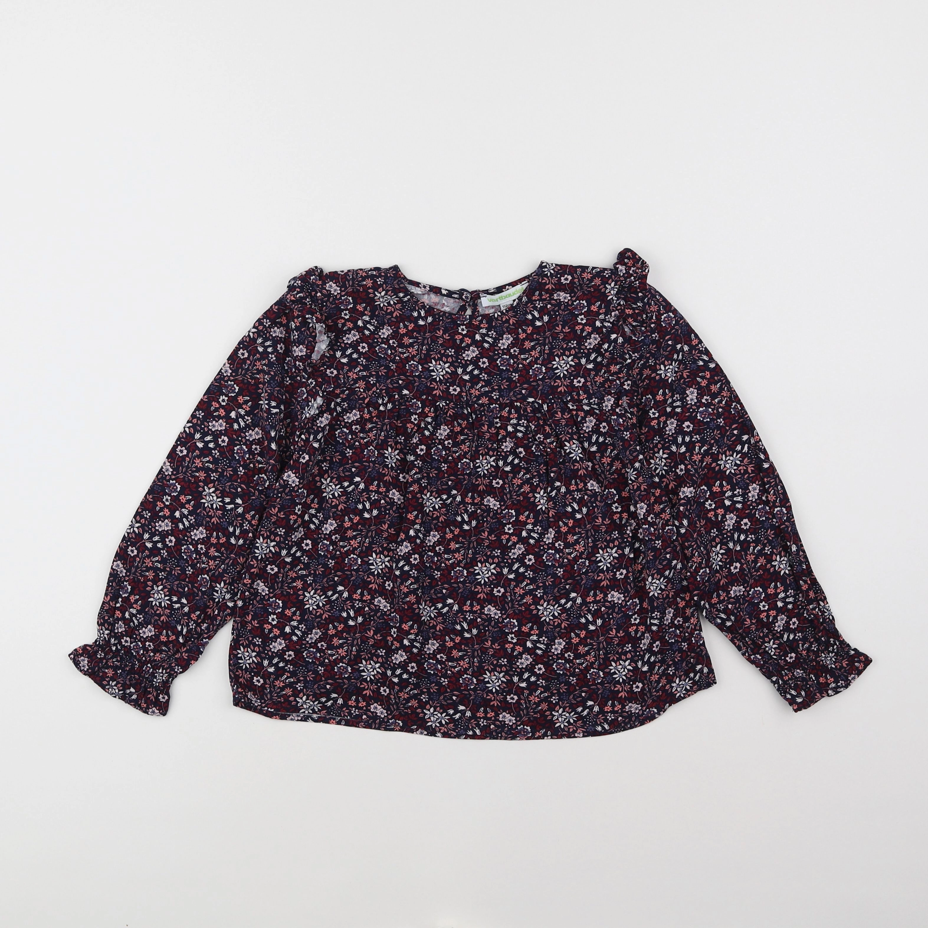 Vertbaudet - blouse rouge, violet - 6 ans