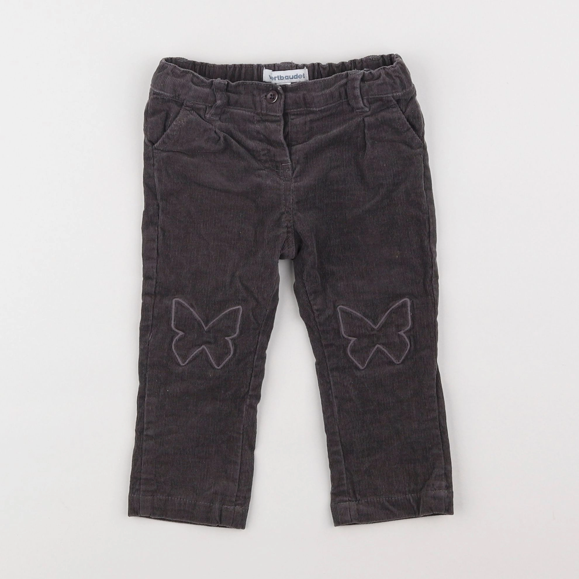 Vertbaudet - pantalon marron - 9 mois