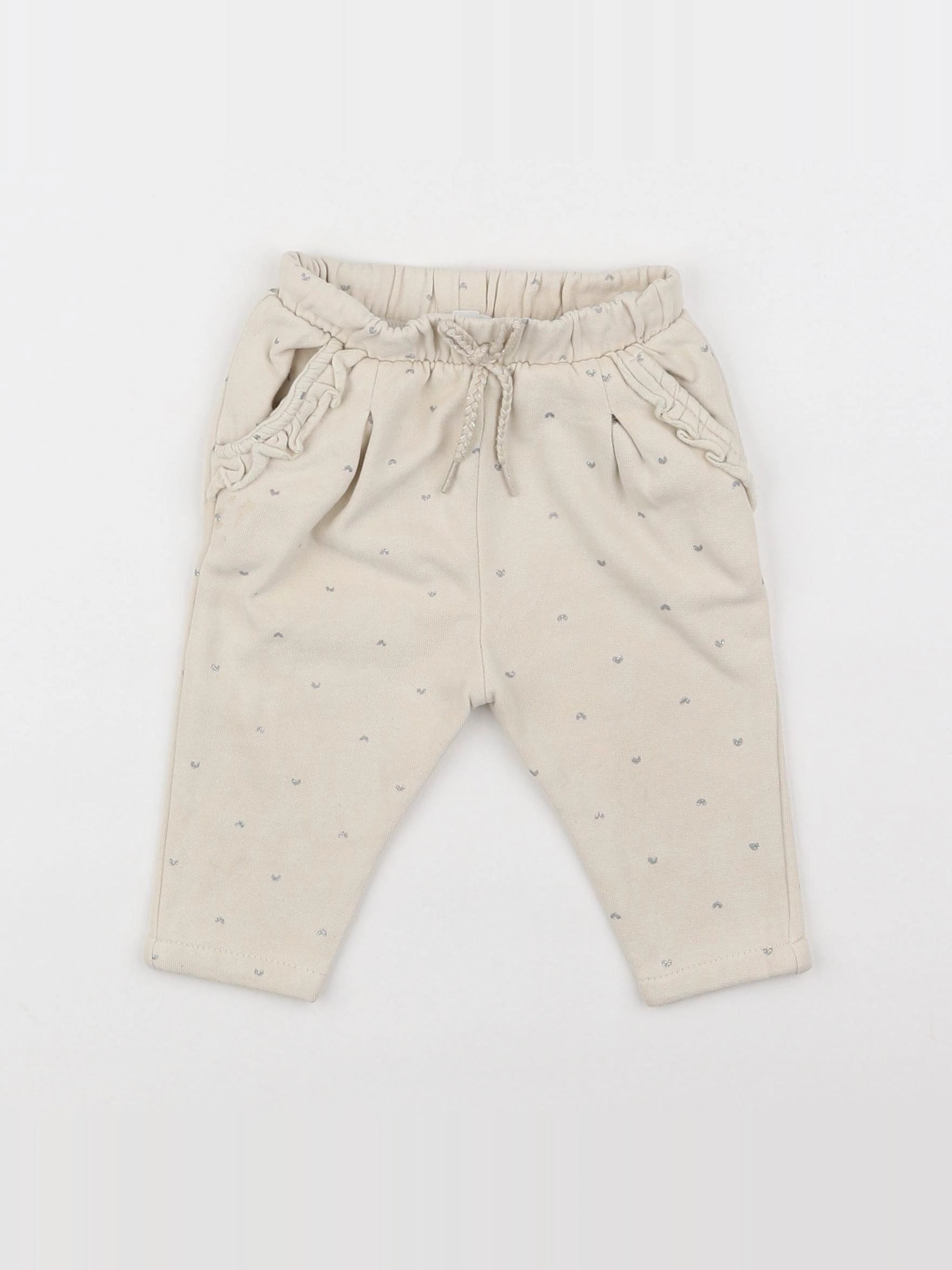 Vertbaudet - jogging beige - 6 mois