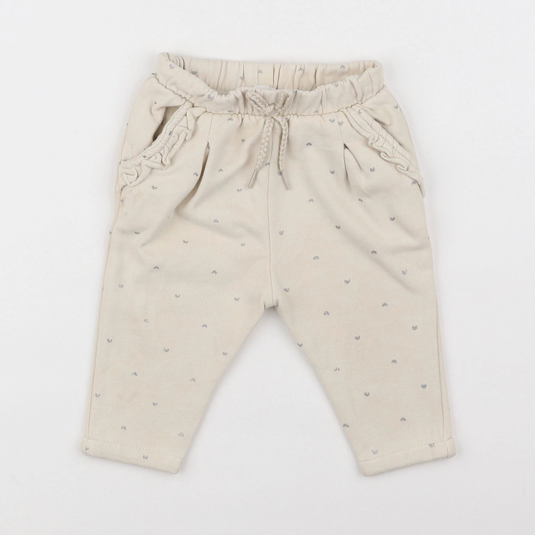 Vertbaudet - jogging beige - 6 mois