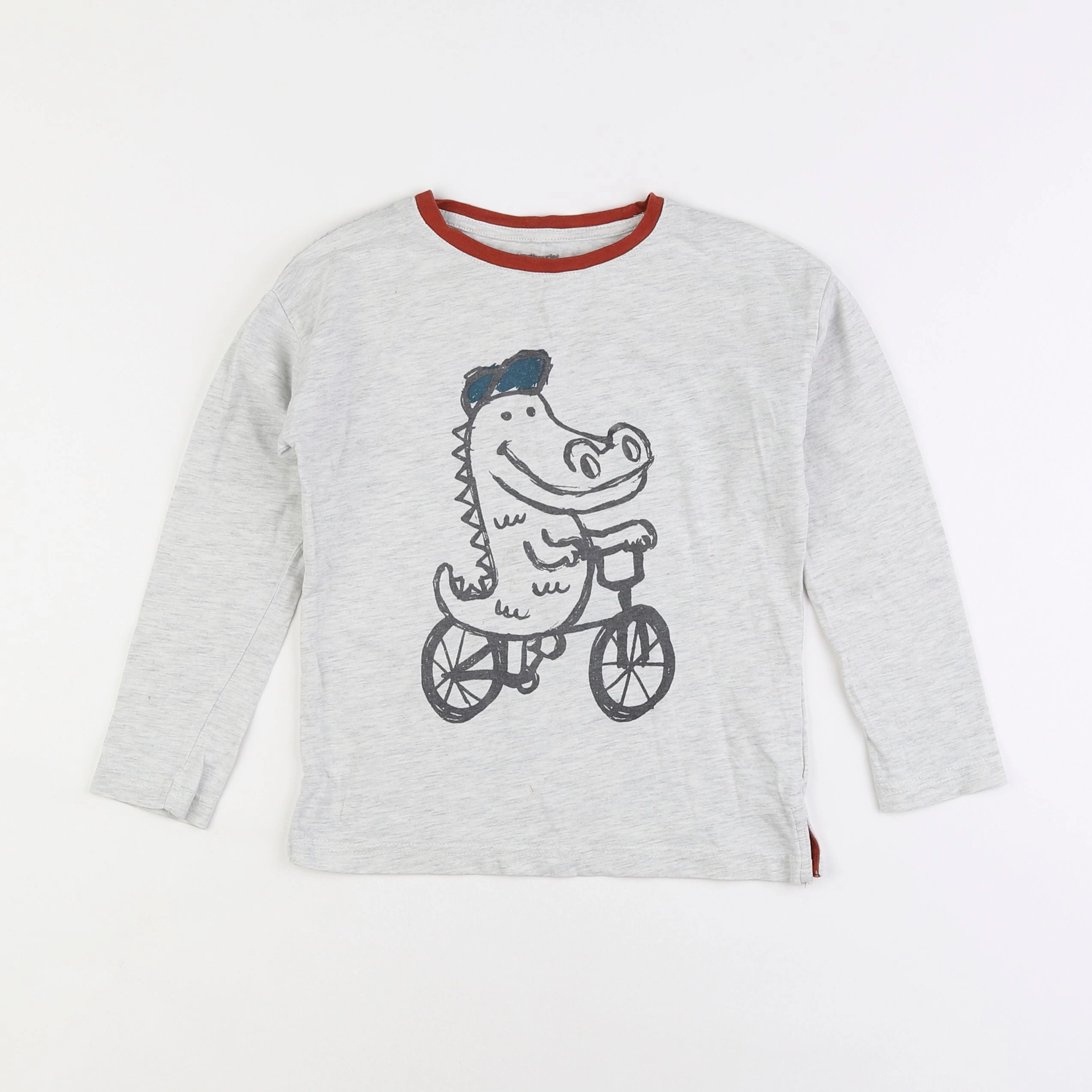 Vertbaudet - tee-shirt gris - 6 ans