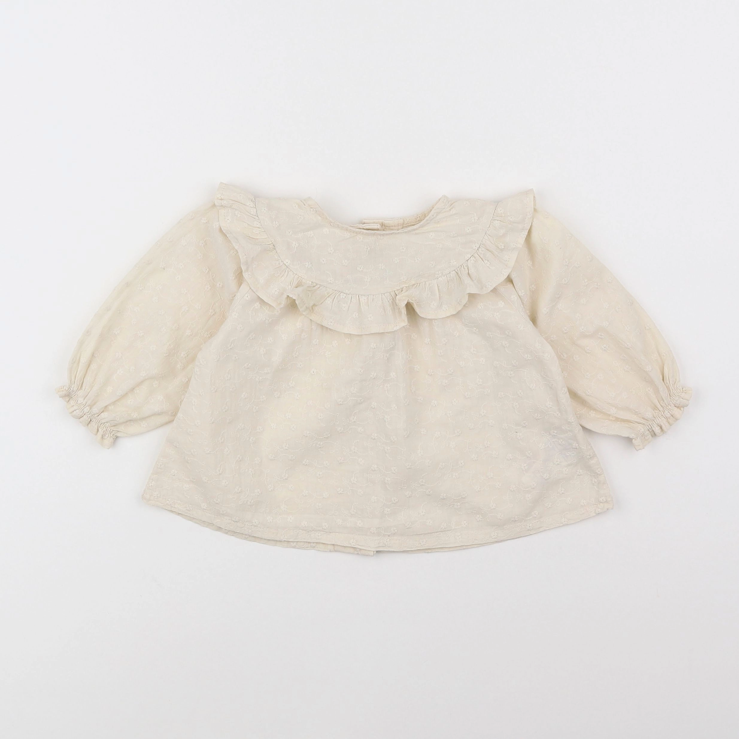 Vertbaudet - blouse beige - 9 mois