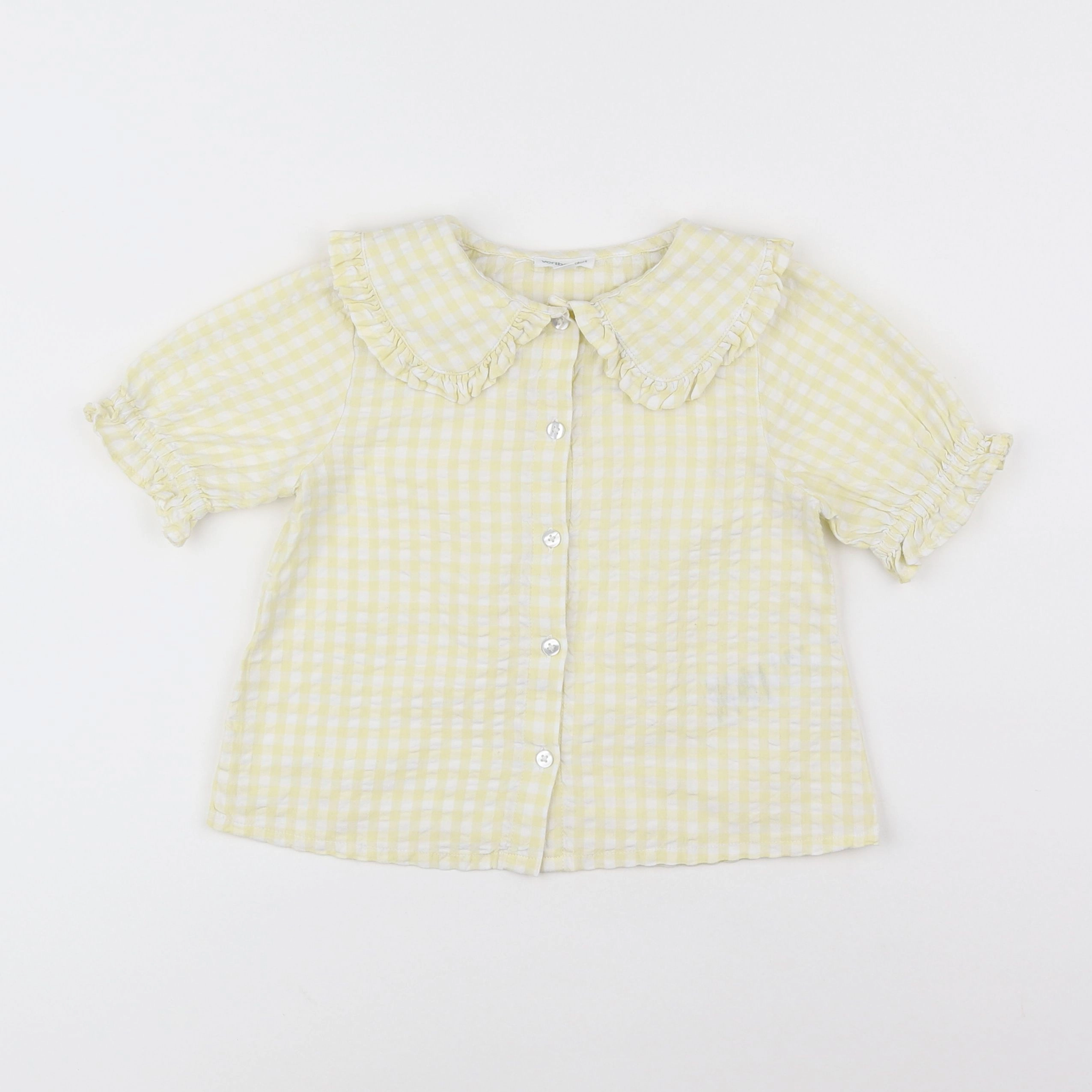 Vertbaudet - blouse blanc, jaune - 5 ans