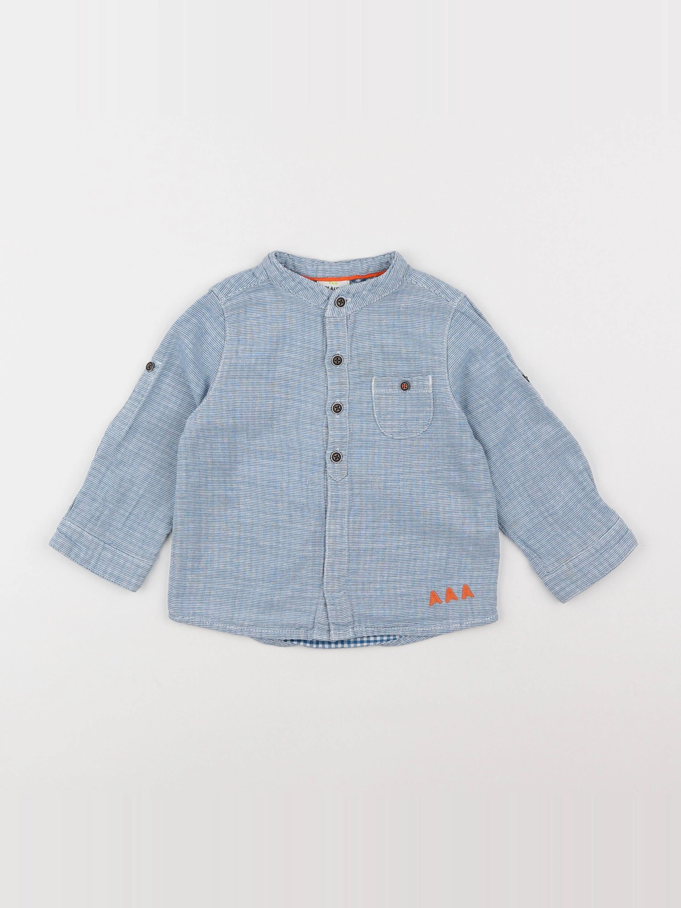 Tape à l'oeil - chemise bleu - 18 mois