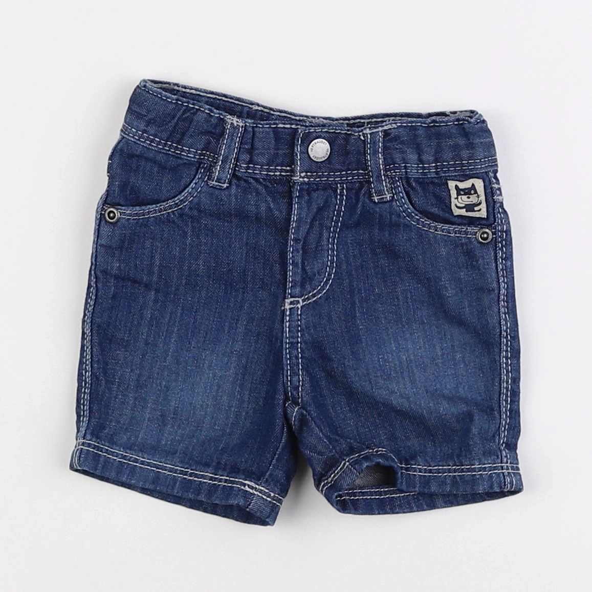 Vertbaudet - short bleu - 3 mois
