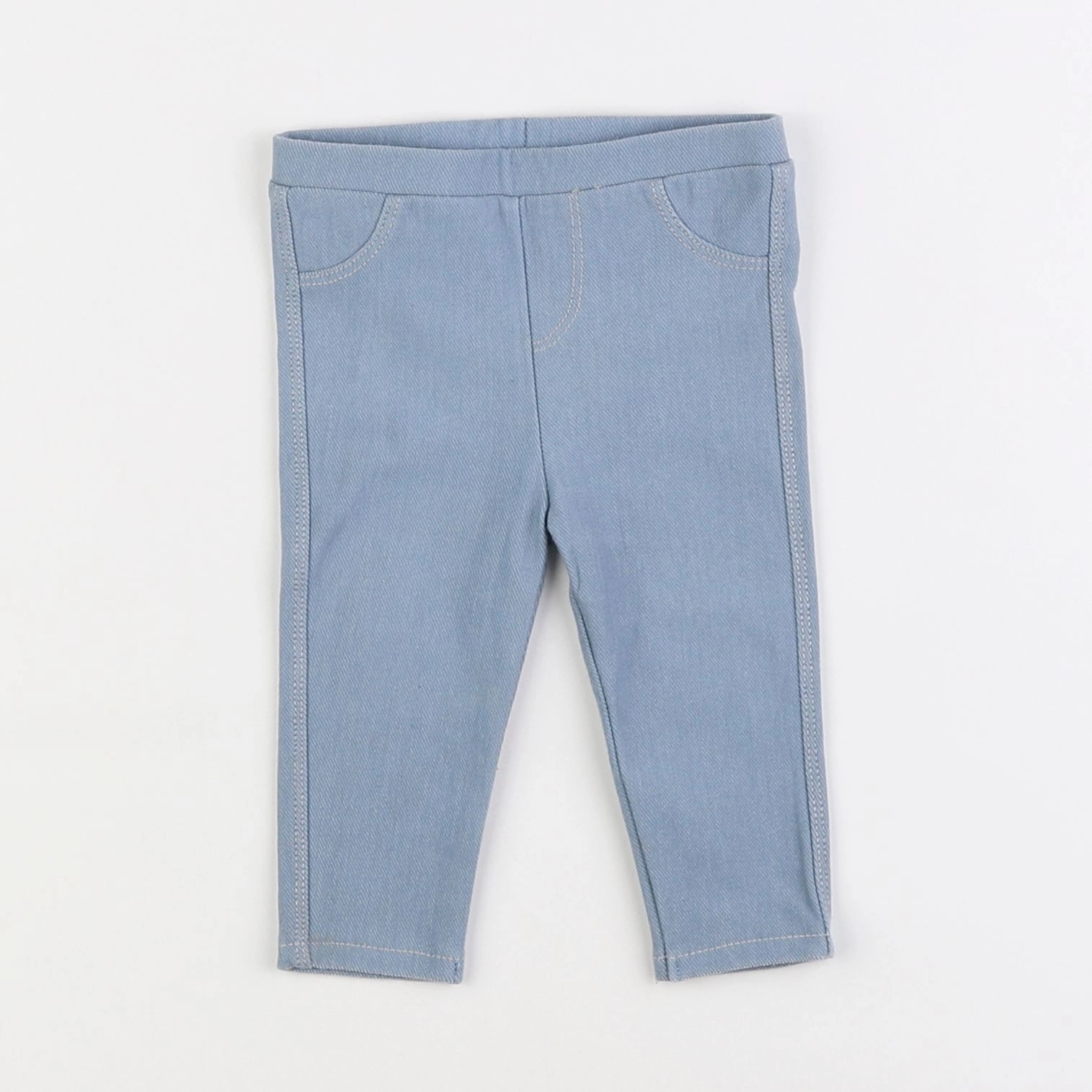 Vertbaudet - jegging bleu - 6 mois