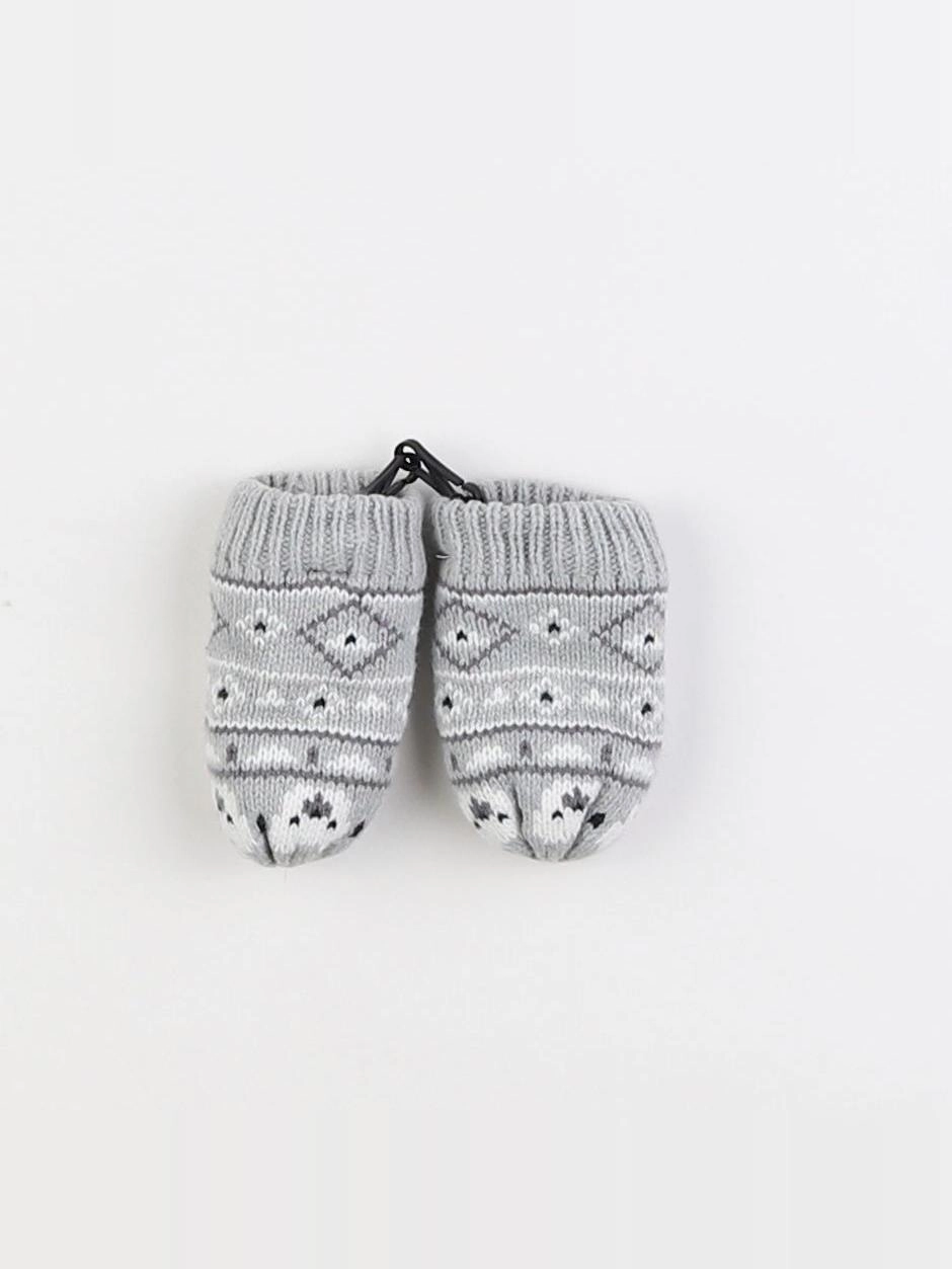 Vertbaudet - moufles gris - 12/18 mois