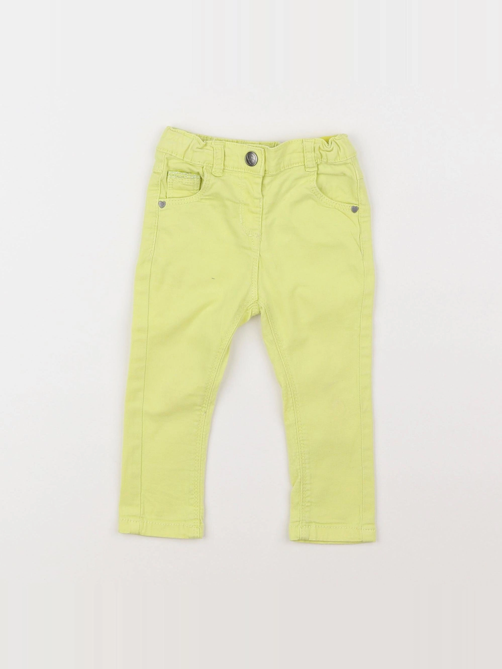 Tape à l'oeil - pantalon jaune - 12 mois