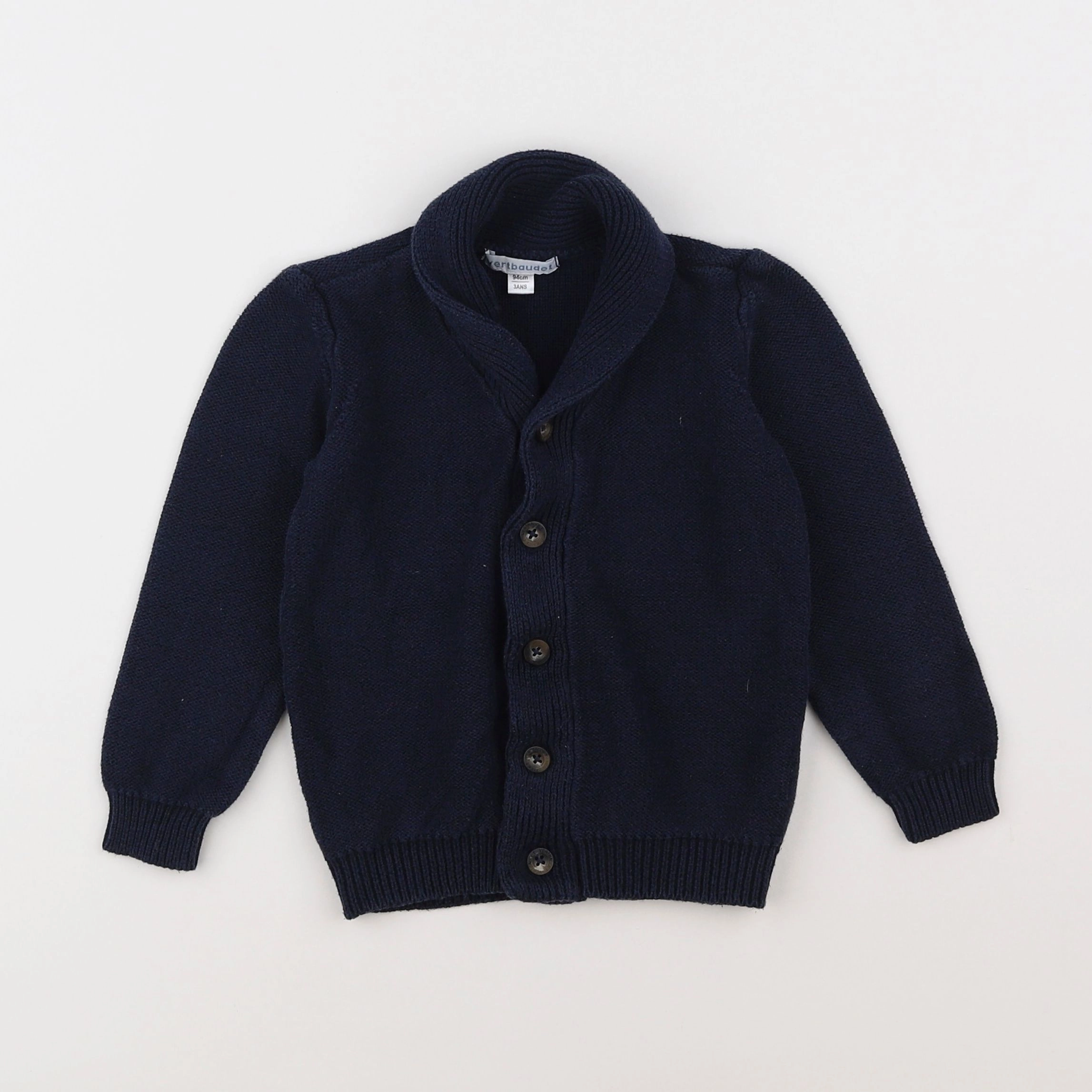 Vertbaudet - gilet bleu - 3 ans