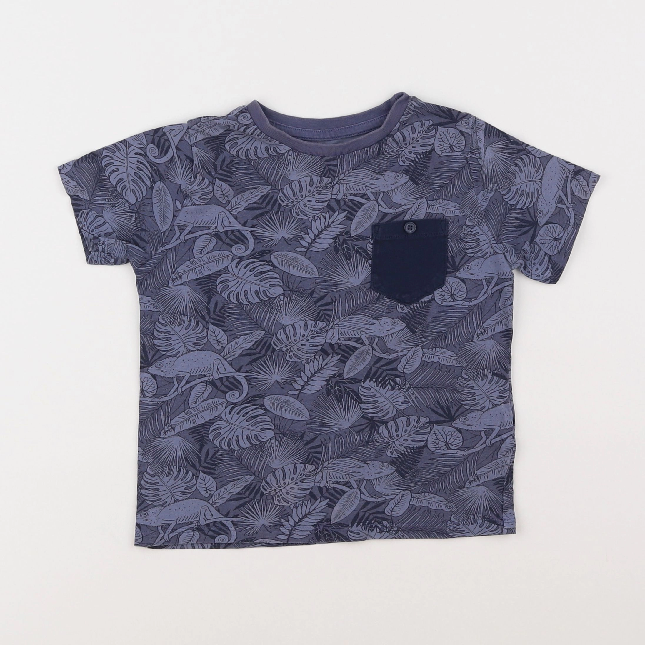 Vertbaudet - tee-shirt bleu - 5 ans