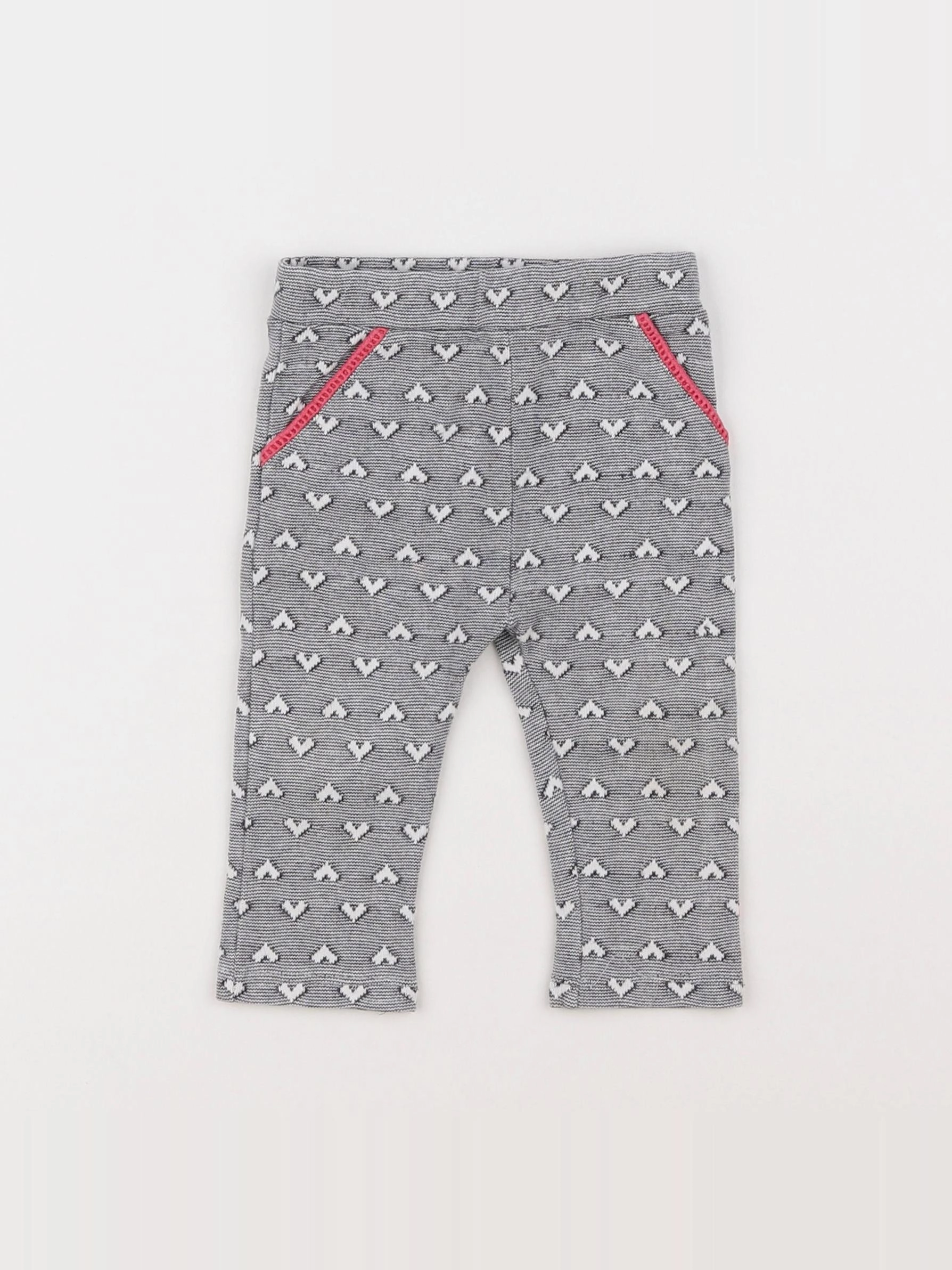IKKS - legging gris - 6 mois