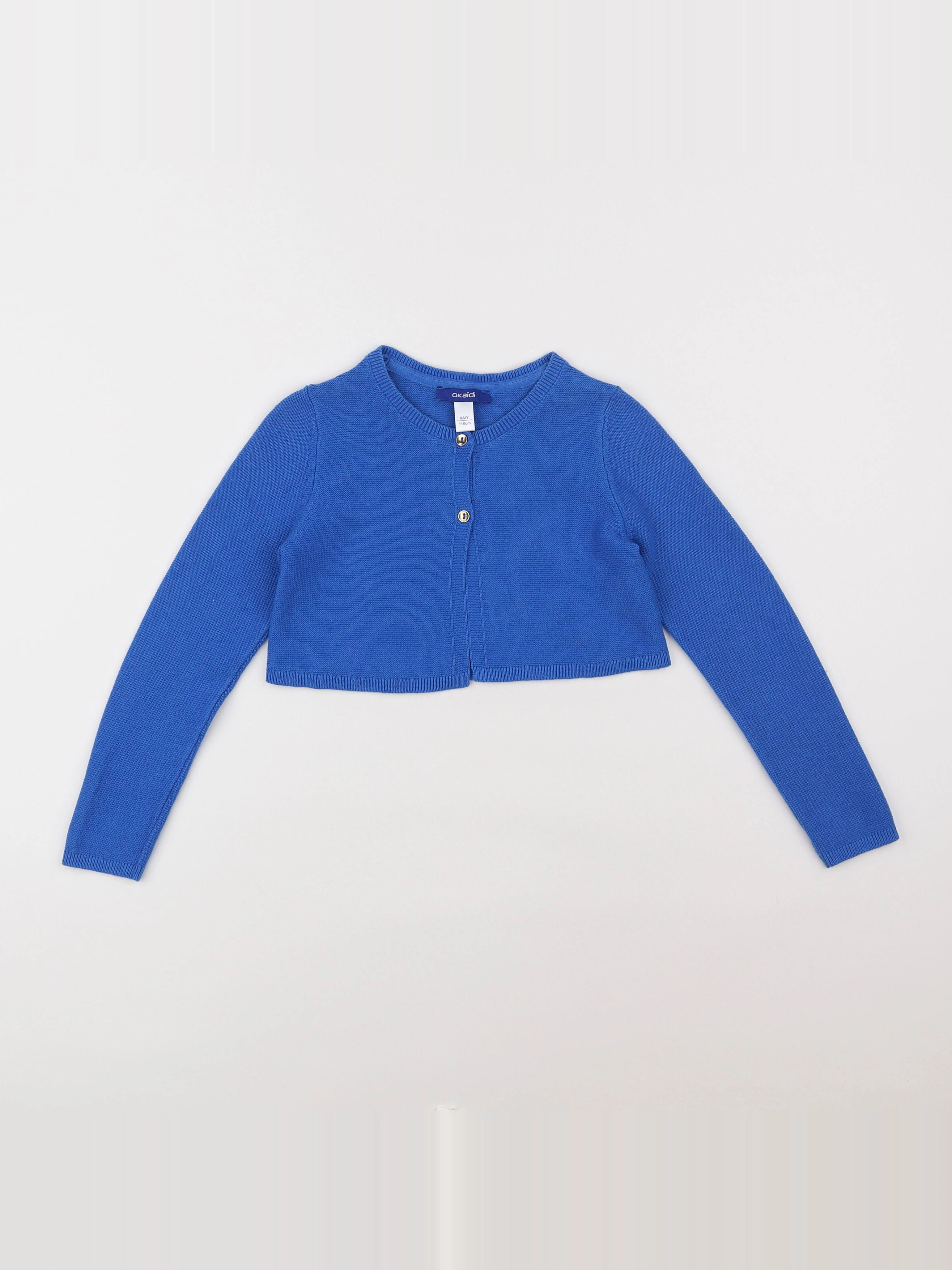 Okaidi - gilet bleu - 6 ans