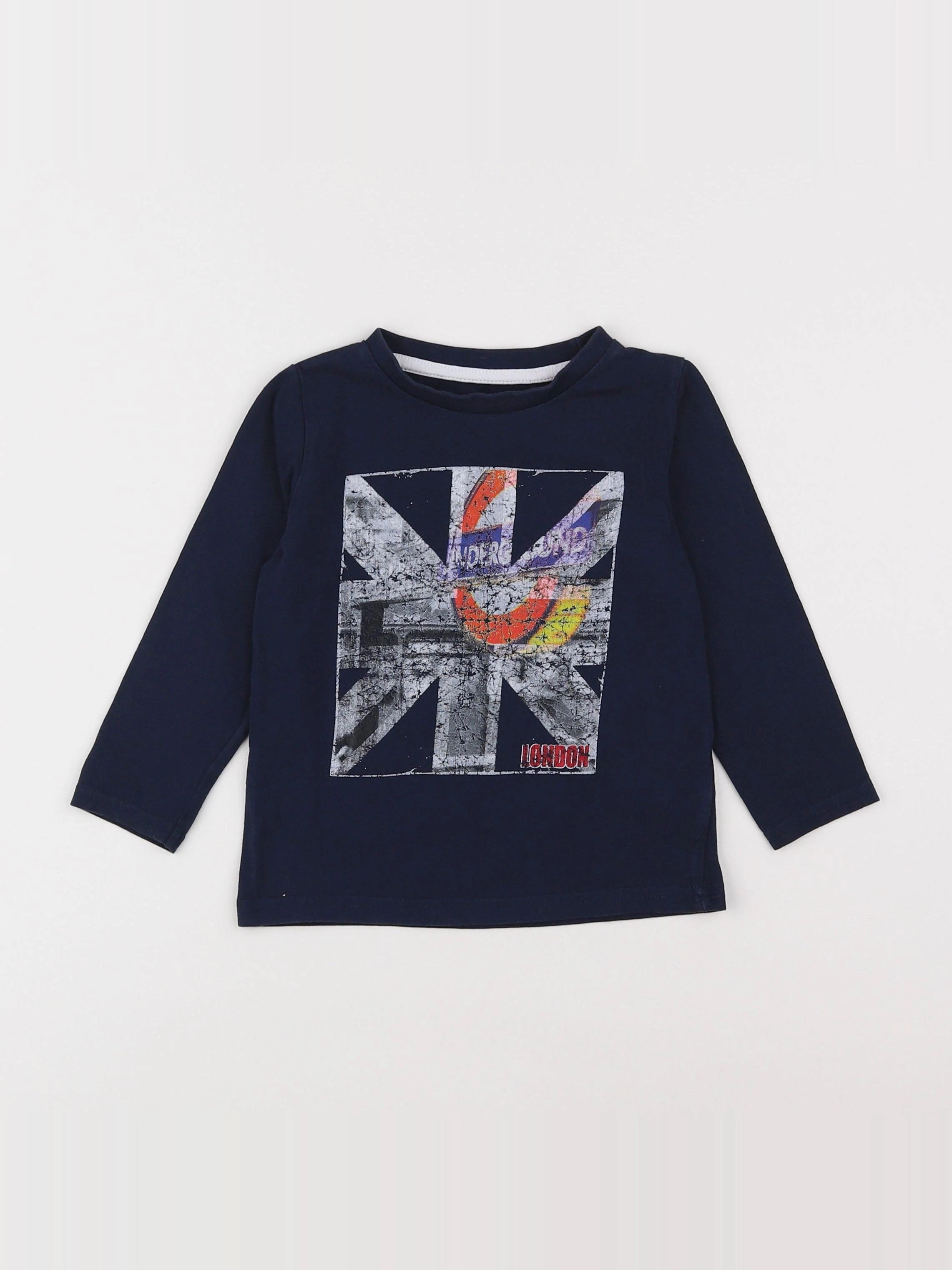 Vertbaudet - tee-shirt bleu - 3 ans