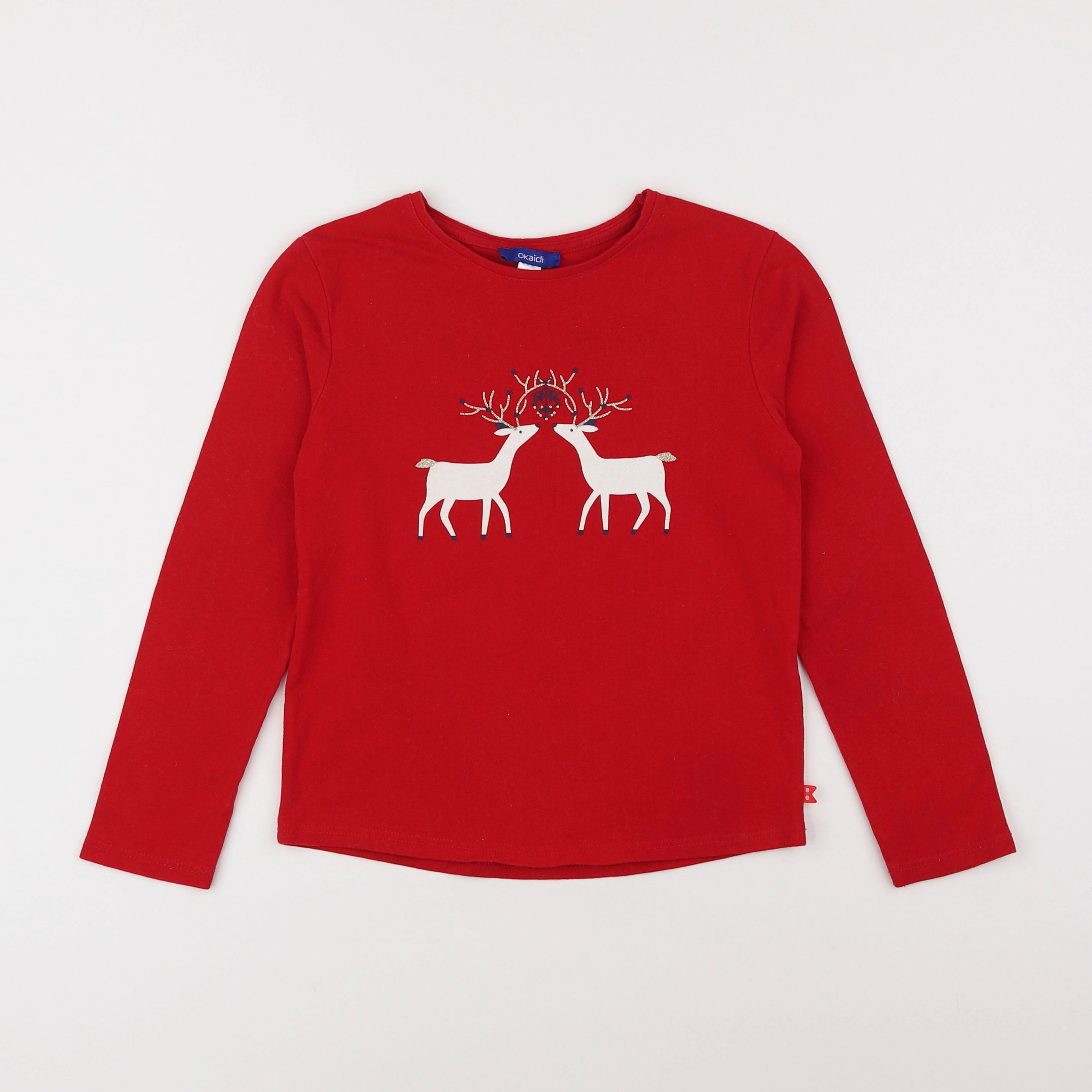 Okaidi - tee-shirt rouge - 8 ans