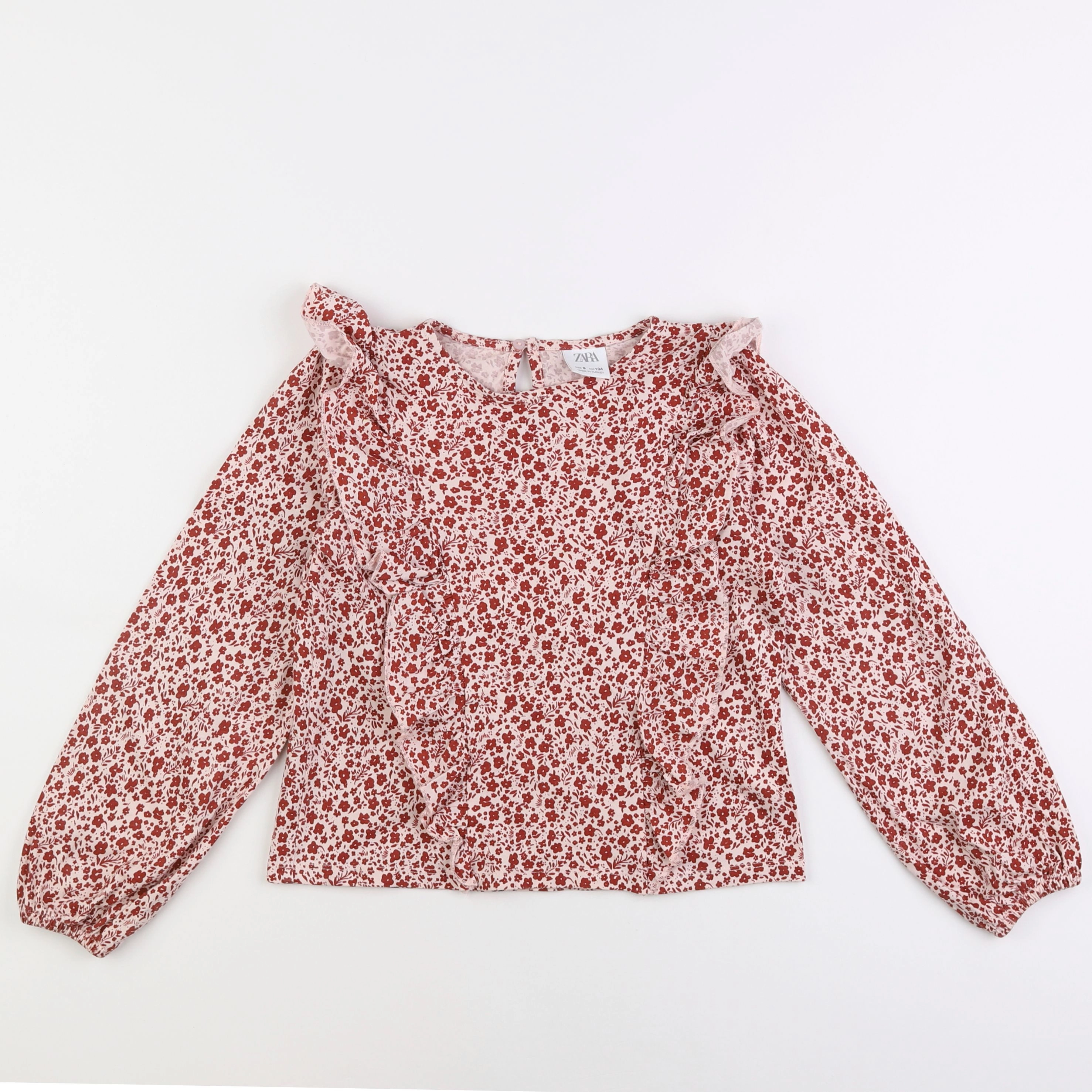 Zara - tee-shirt rose - 9 ans