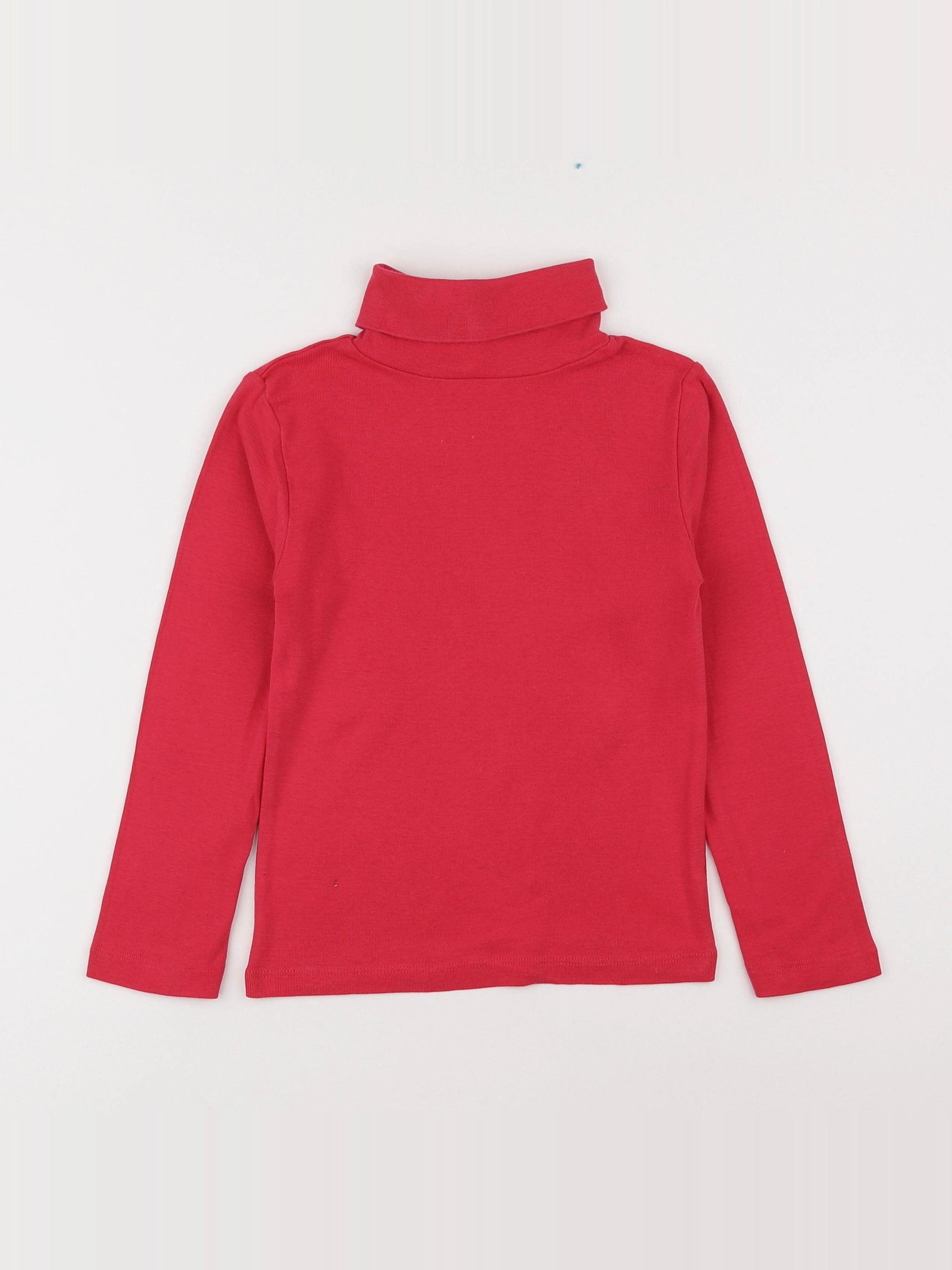 Monoprix - sous-pull rose - 8 ans