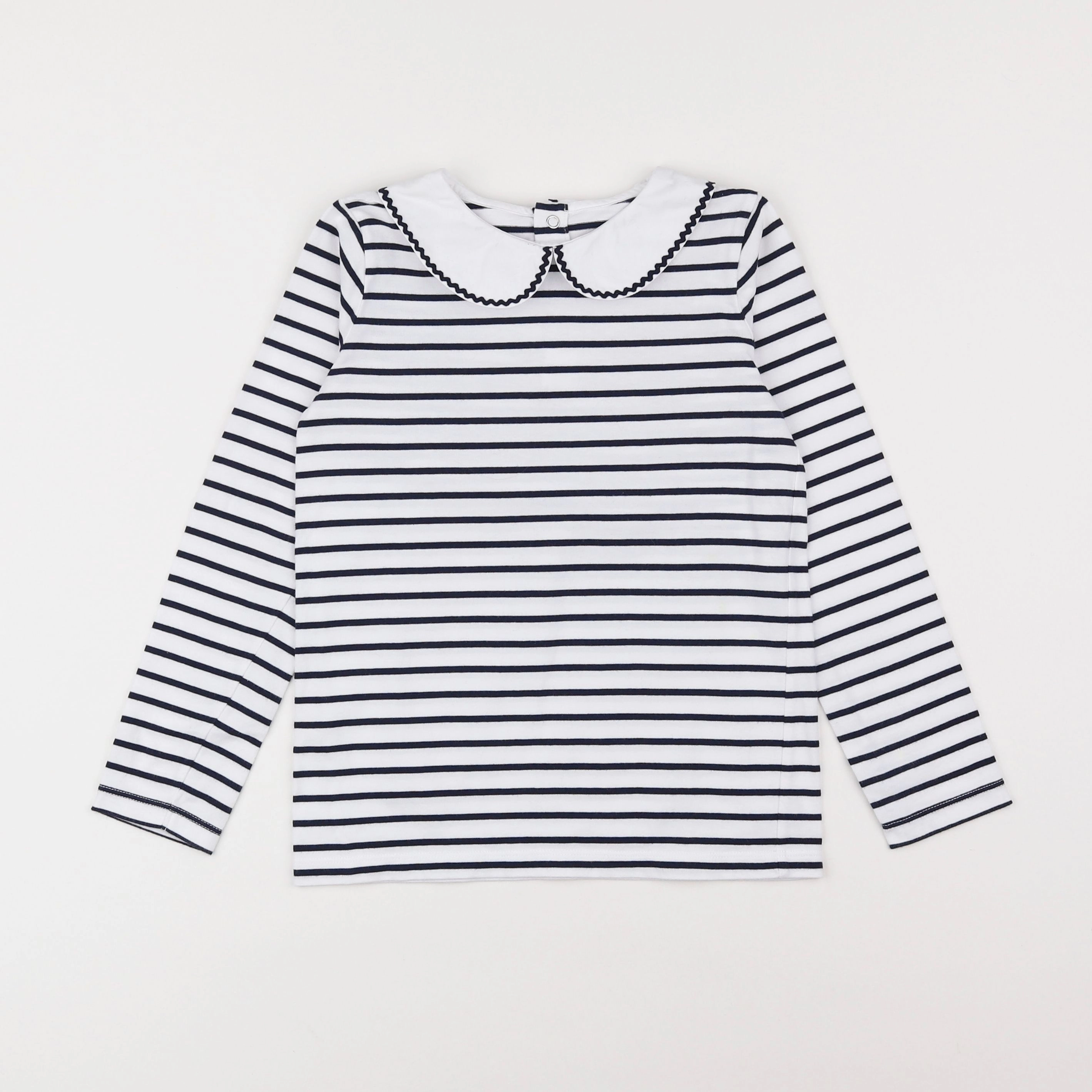 Jacadi - tee-shirt blanc, bleu - 8 ans