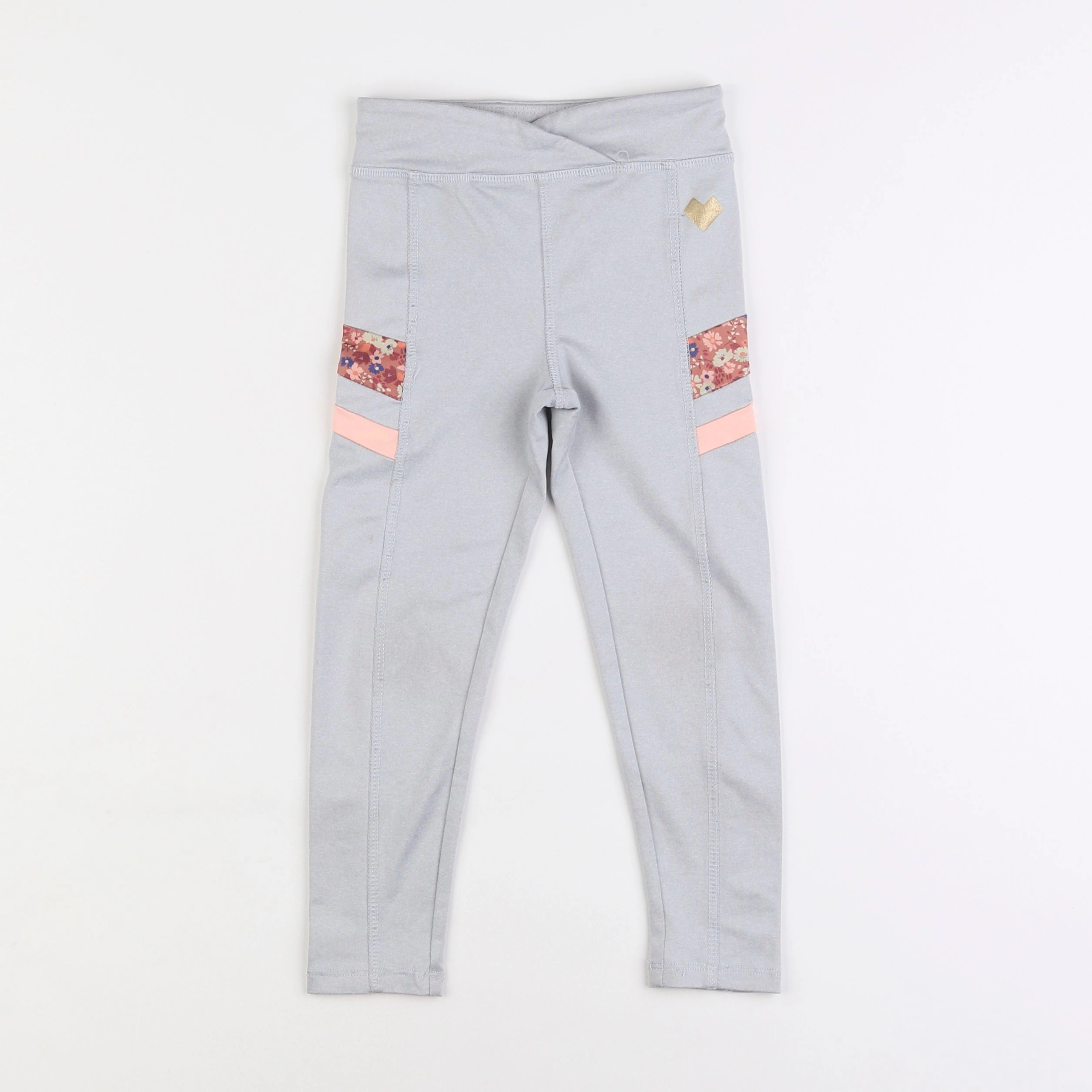 Vertbaudet - legging gris - 4 ans