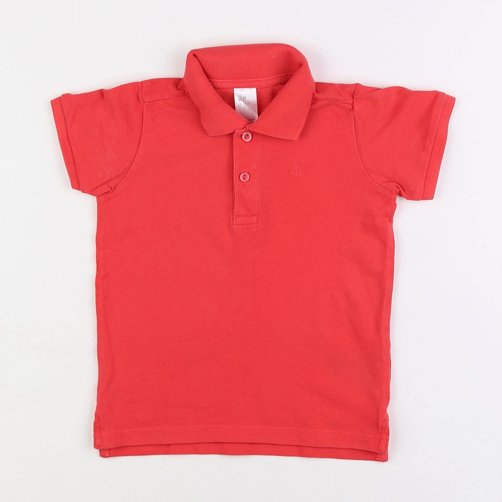 H&M - polo rouge - 18 mois à 2 ans