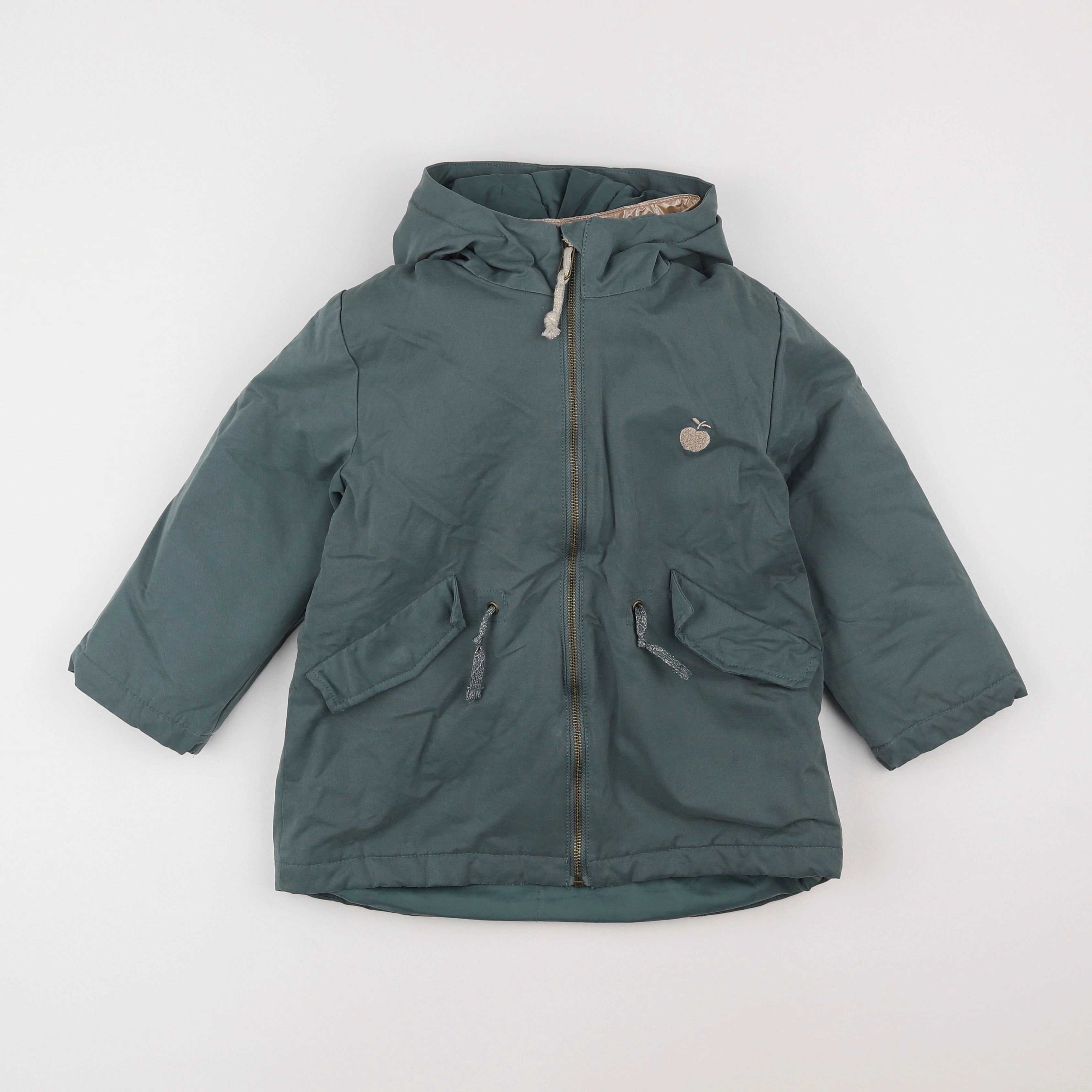 Vertbaudet - parka vert - 7 ans