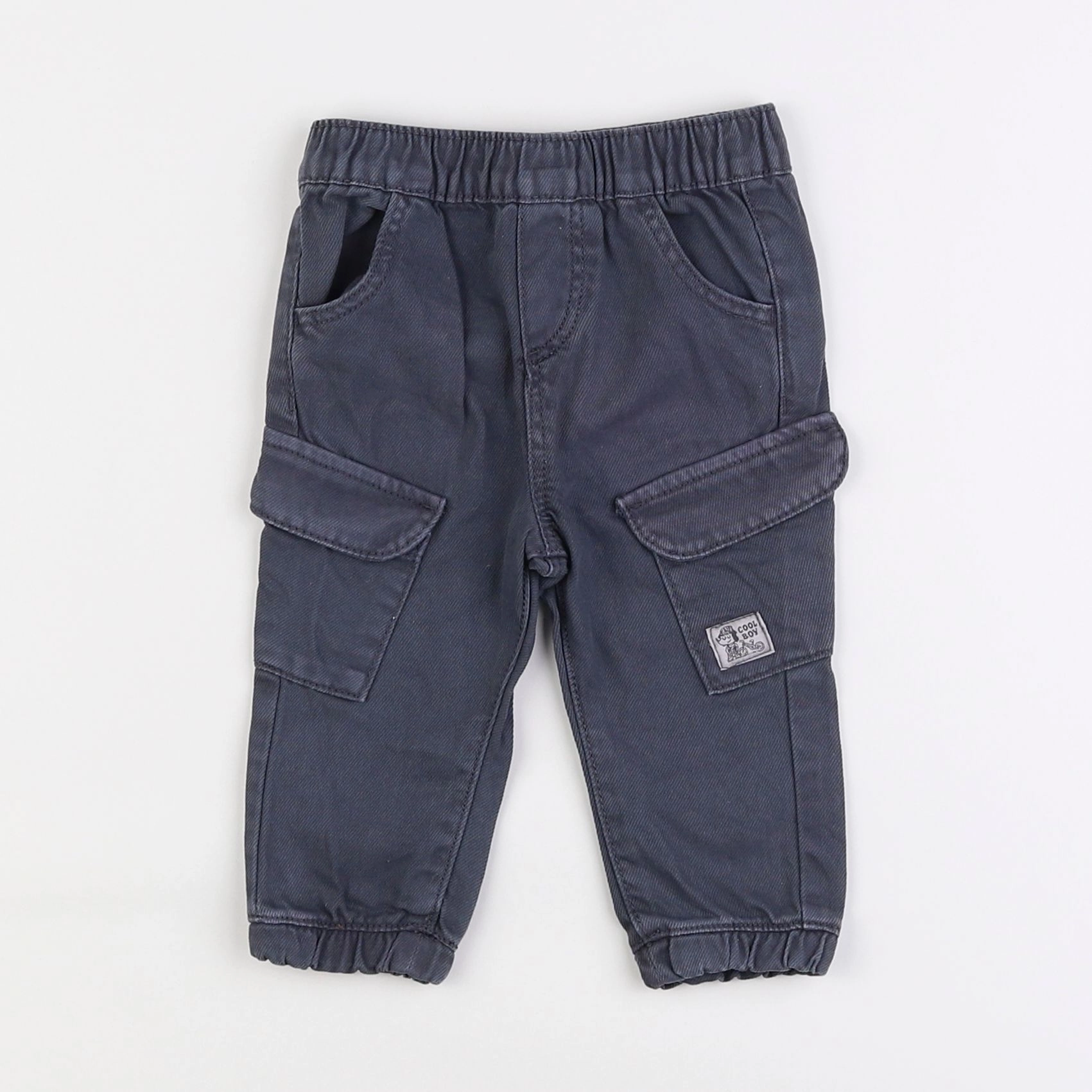 Vertbaudet - pantalon bleu - 6 mois