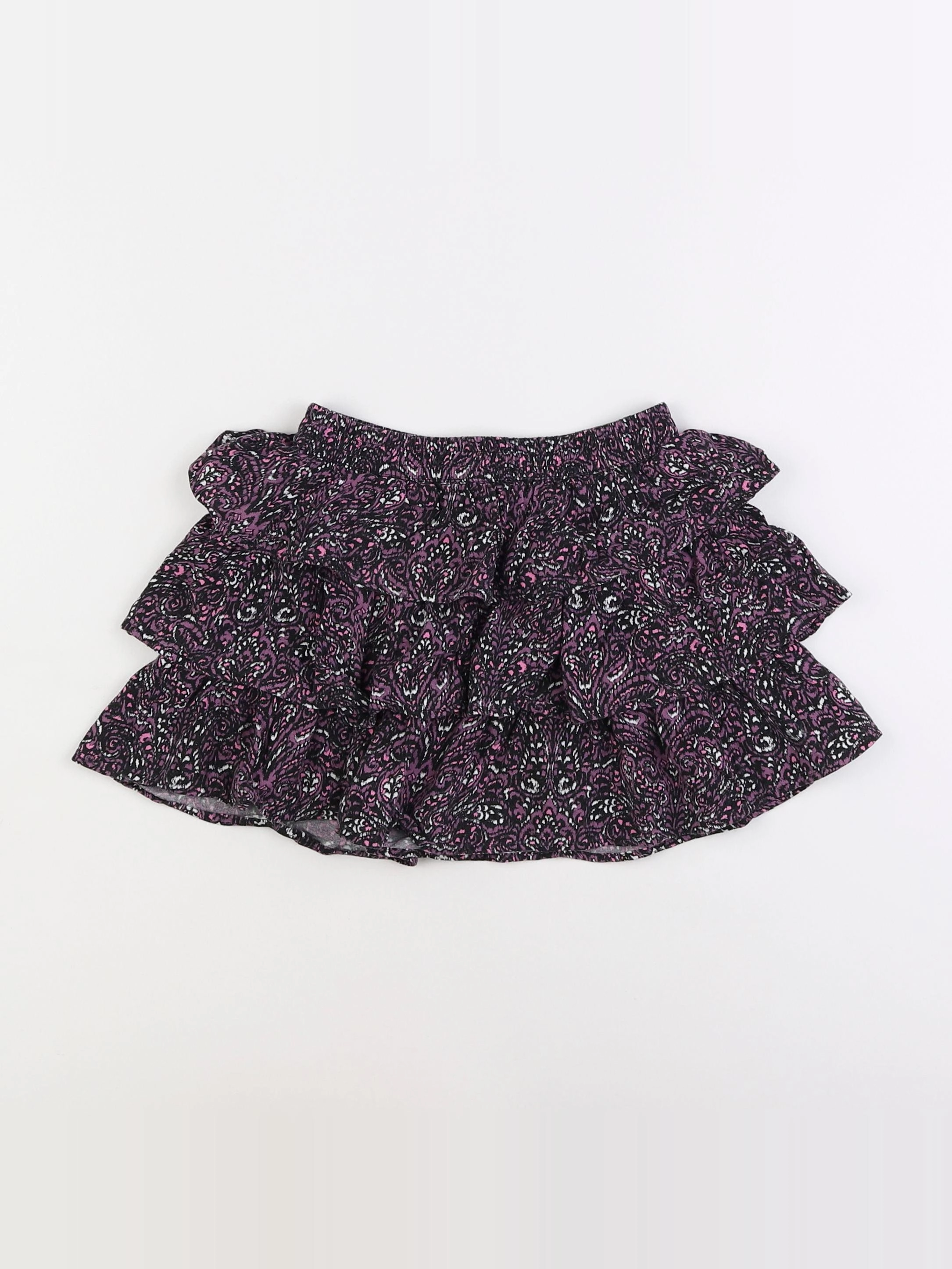 IKKS - jupe violet, noir - 5 ans