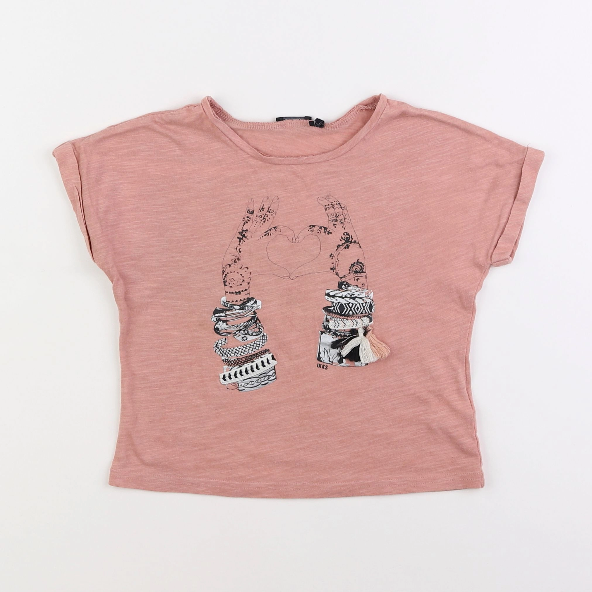 IKKS - tee-shirt rose - 5 ans