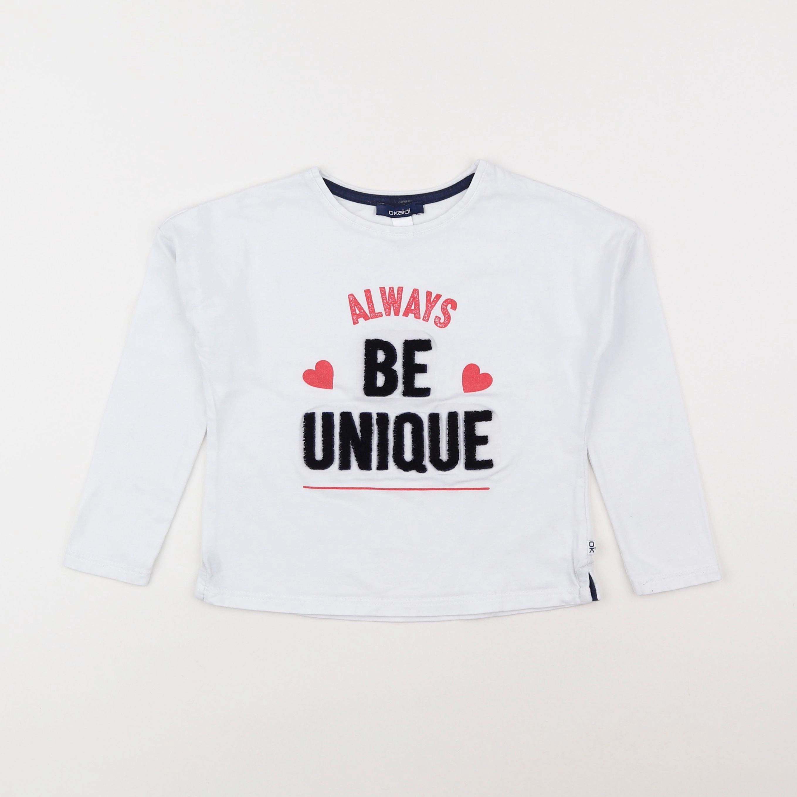Okaidi - tee-shirt blanc - 6 ans