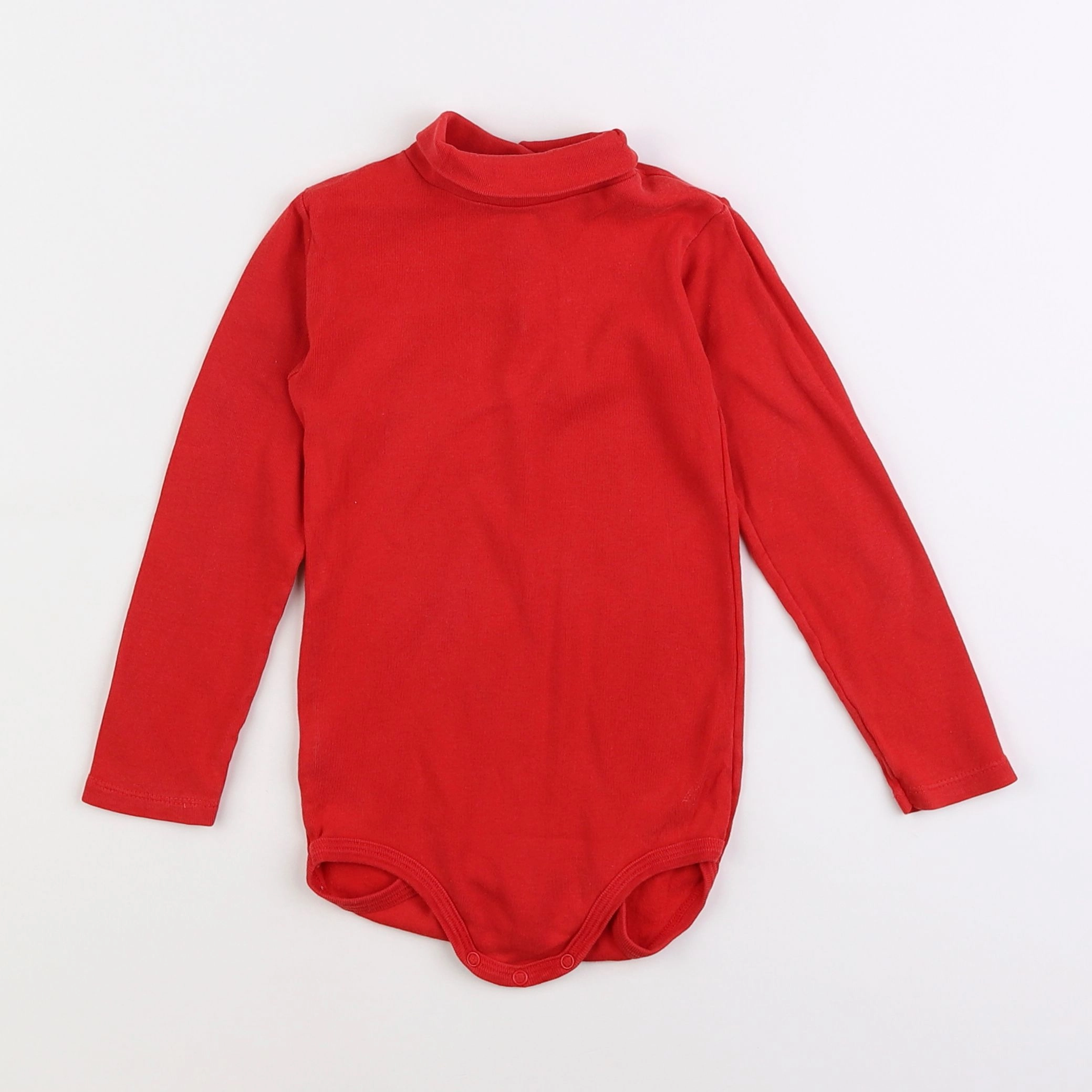 Petit Bateau - body à col rouge - 3 ans