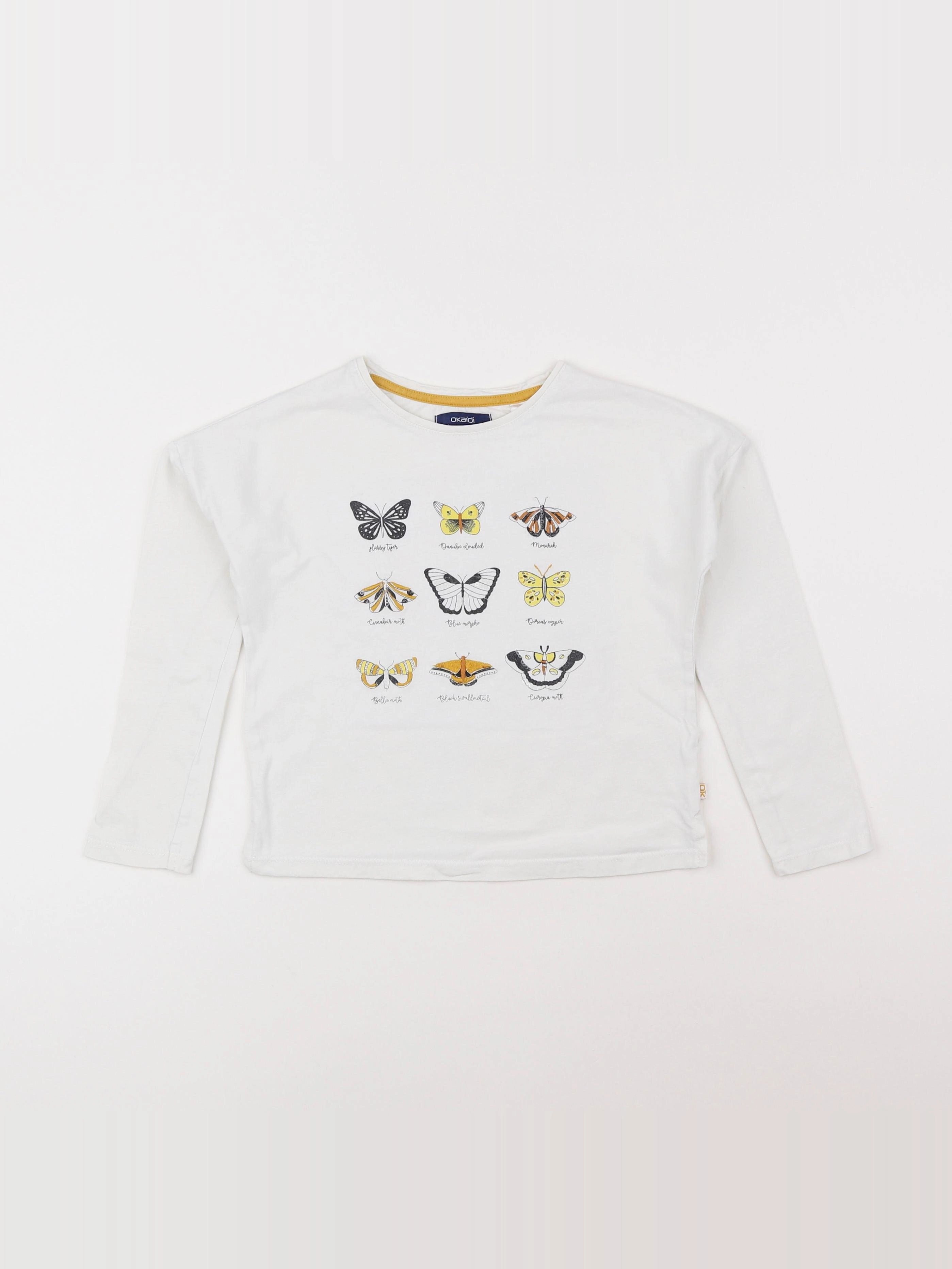 Okaidi - tee-shirt blanc - 6 ans