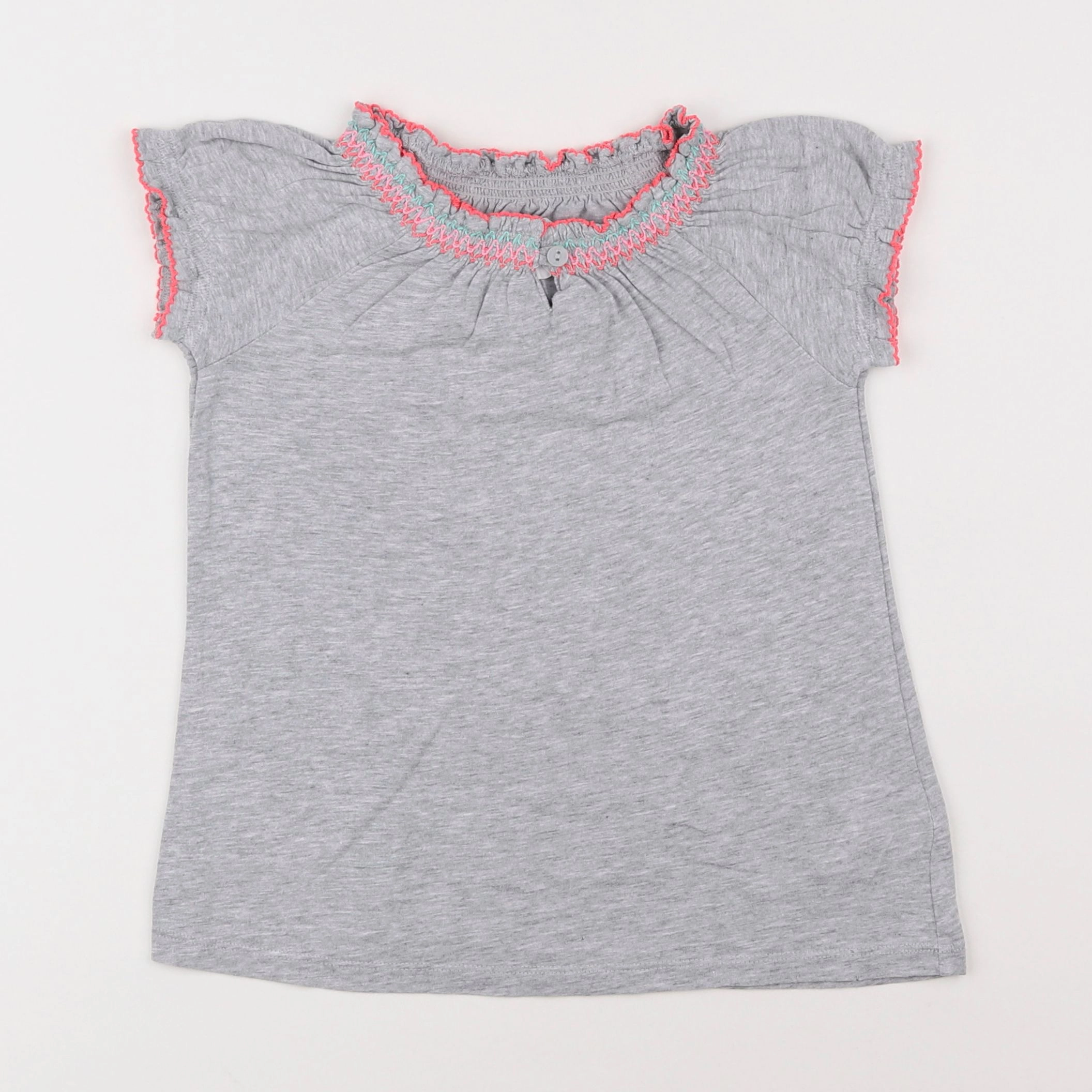 H&M - tee-shirt gris - 6/8 ans