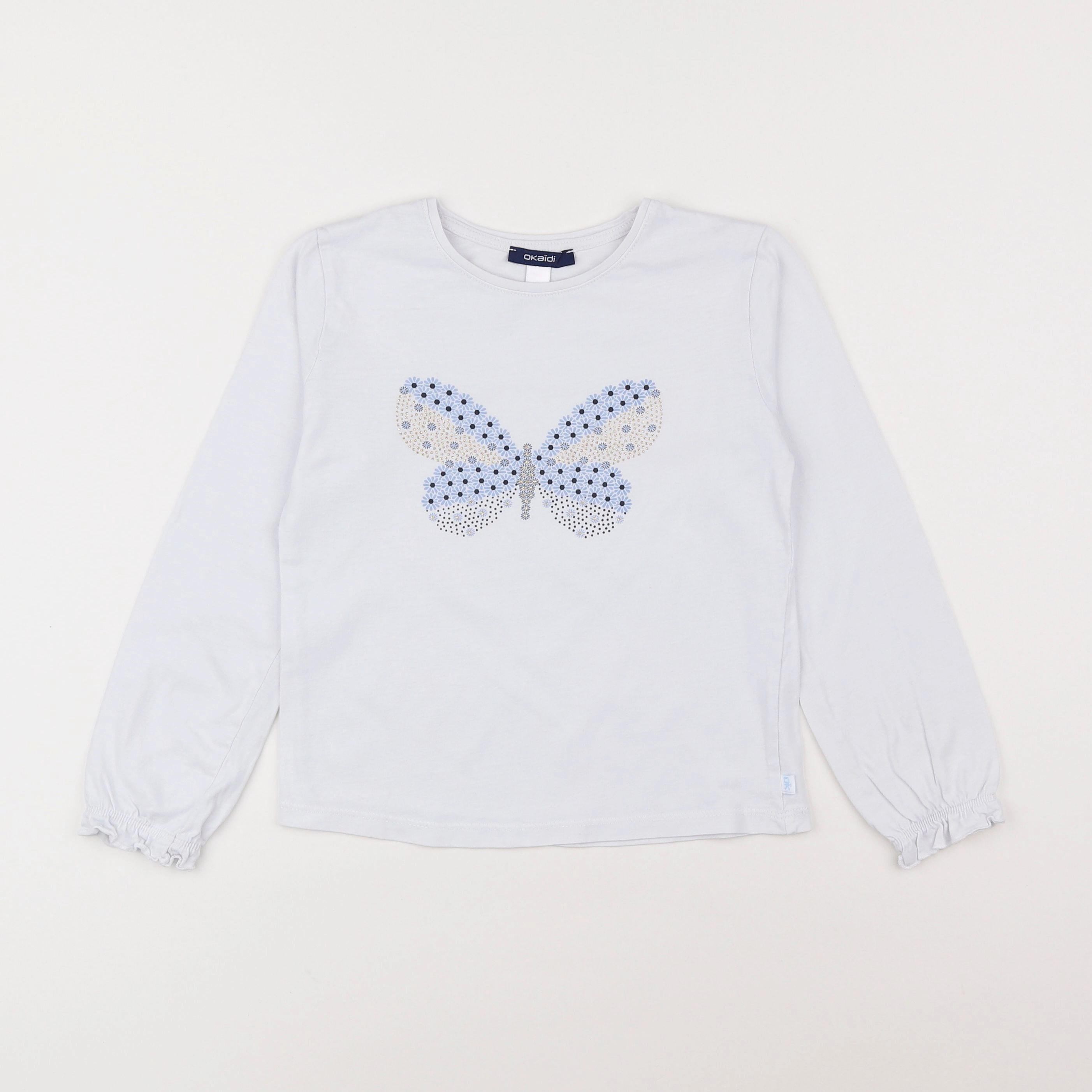 Okaidi - tee-shirt blanc - 8 ans