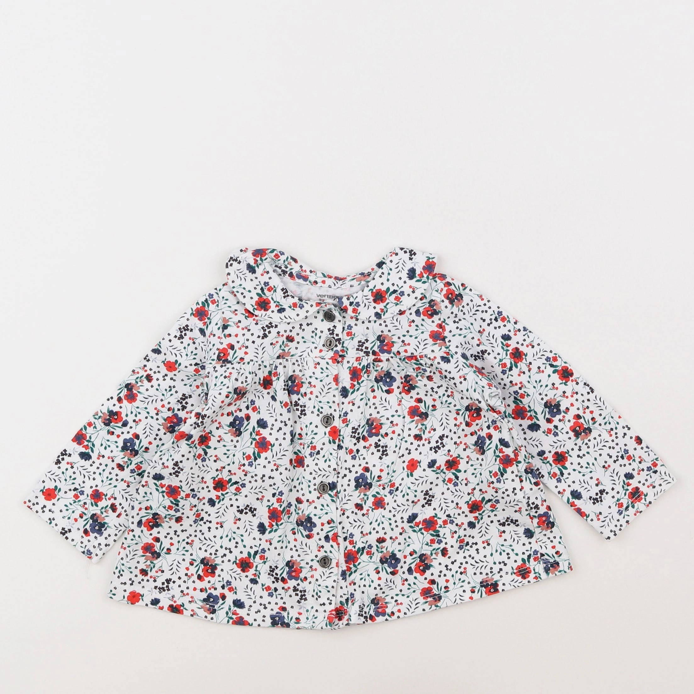 Vertbaudet - tee-shirt blanc - 9 mois