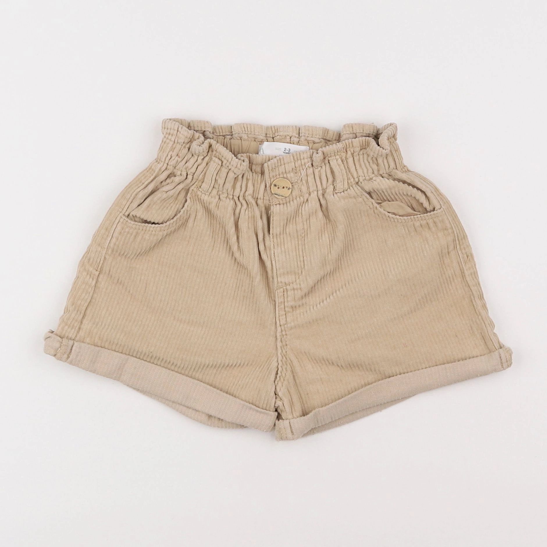 Zara - short beige - 2/3 ans