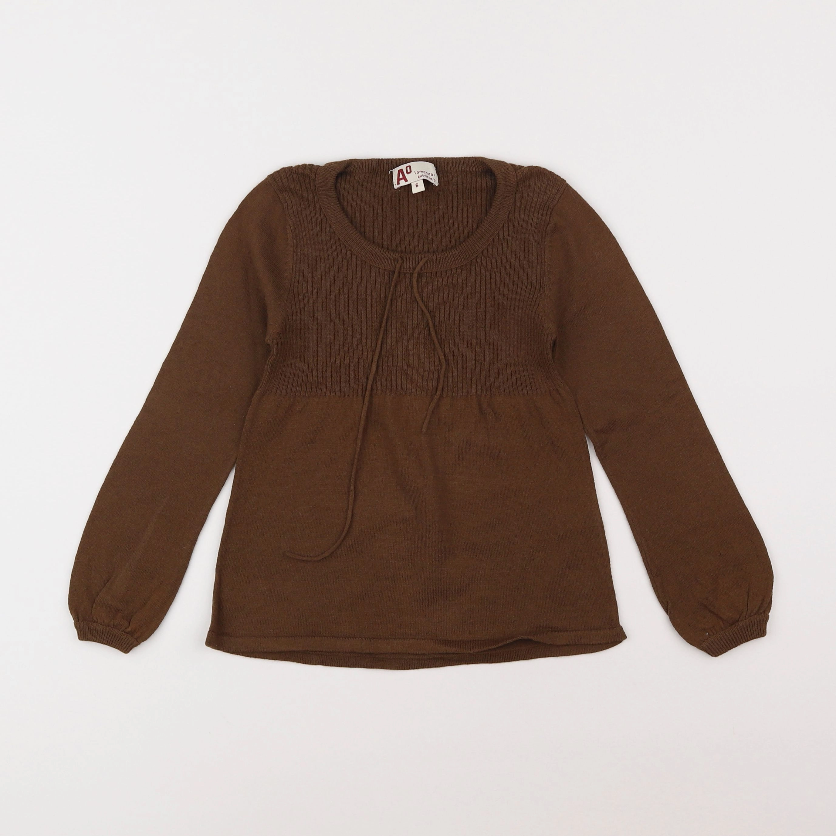 American Outfitters - pull marron - 6 ans