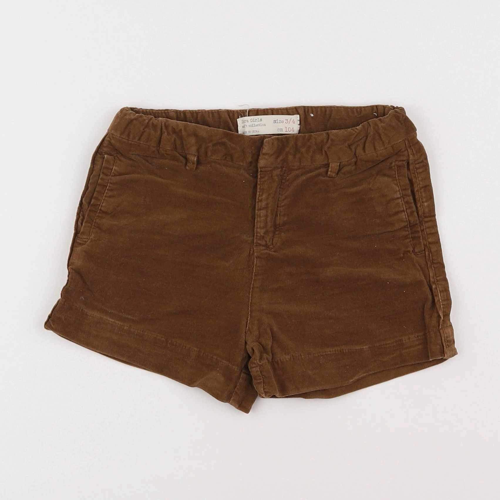 Zara - short marron - 3/4 ans