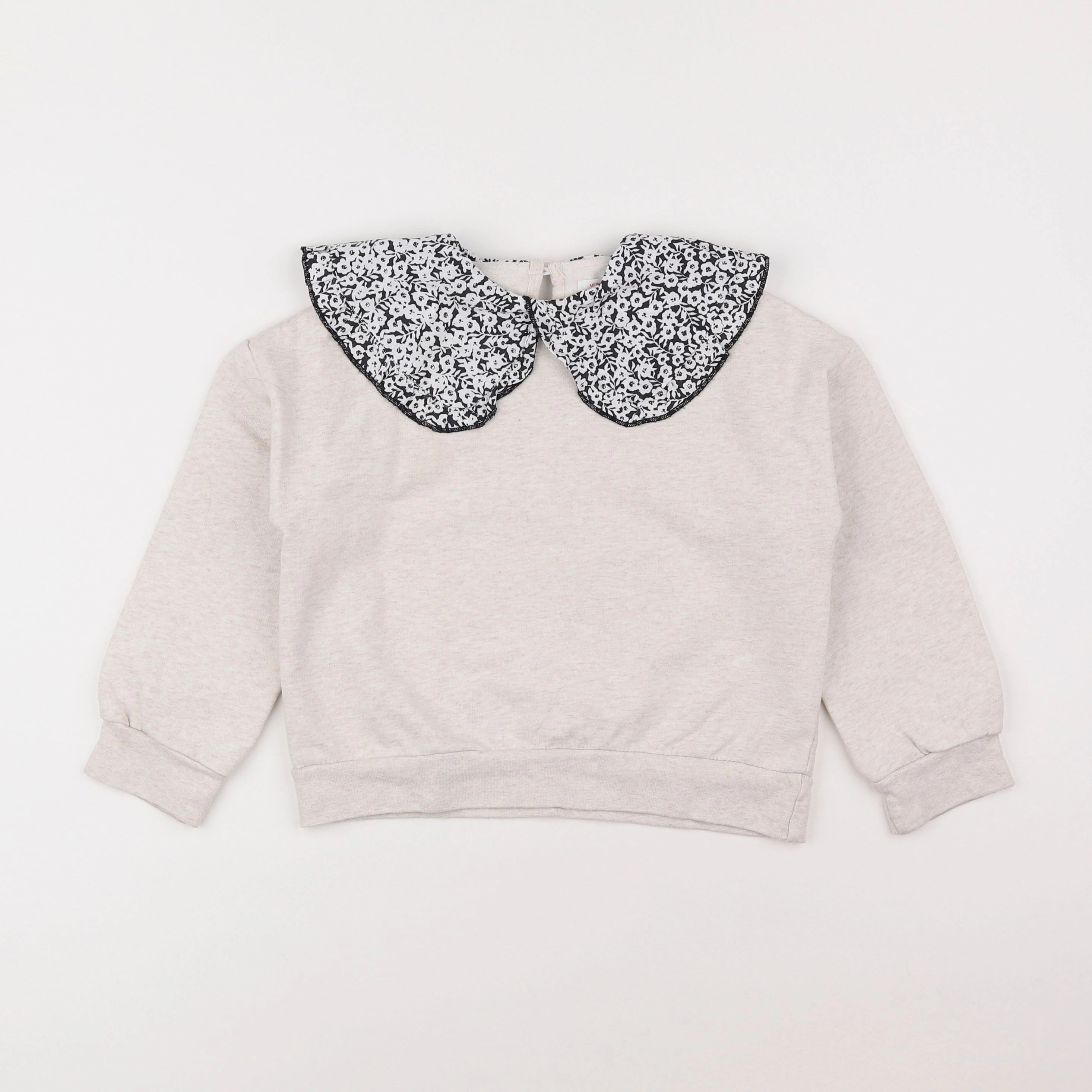 Monoprix - sweat beige - 6 ans