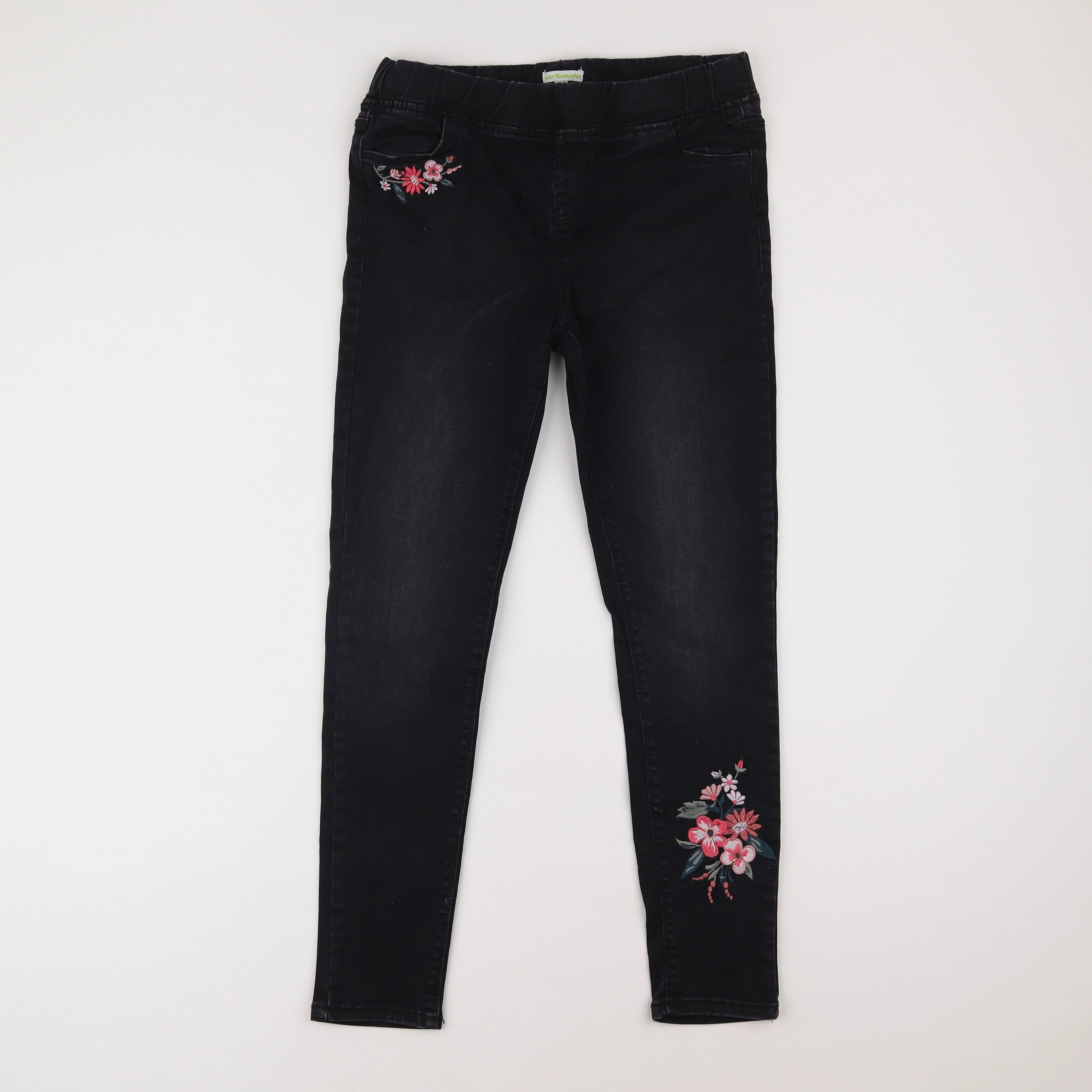 Vertbaudet - jegging gris - 12 ans