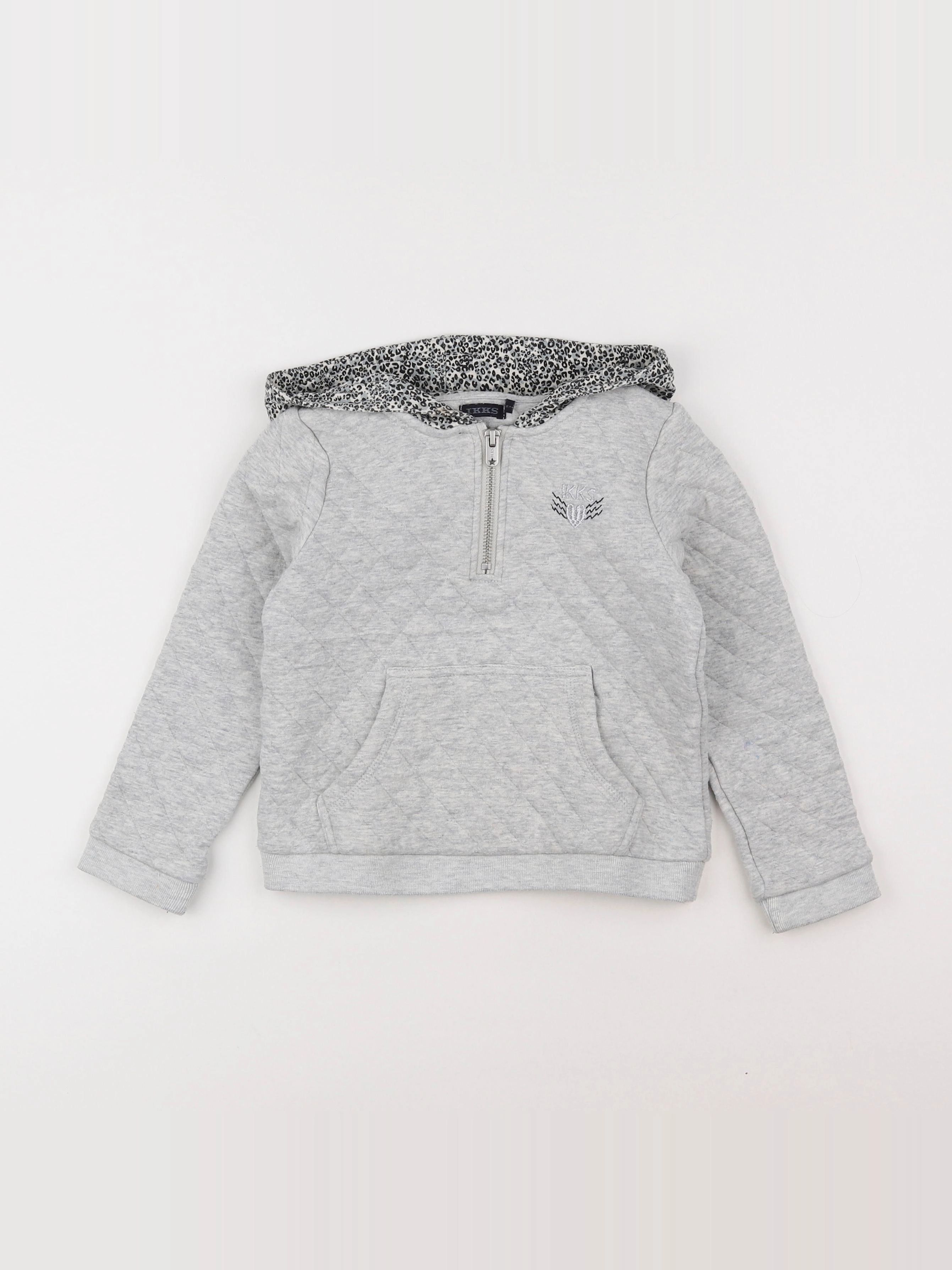 IKKS - sweat gris - 6 ans