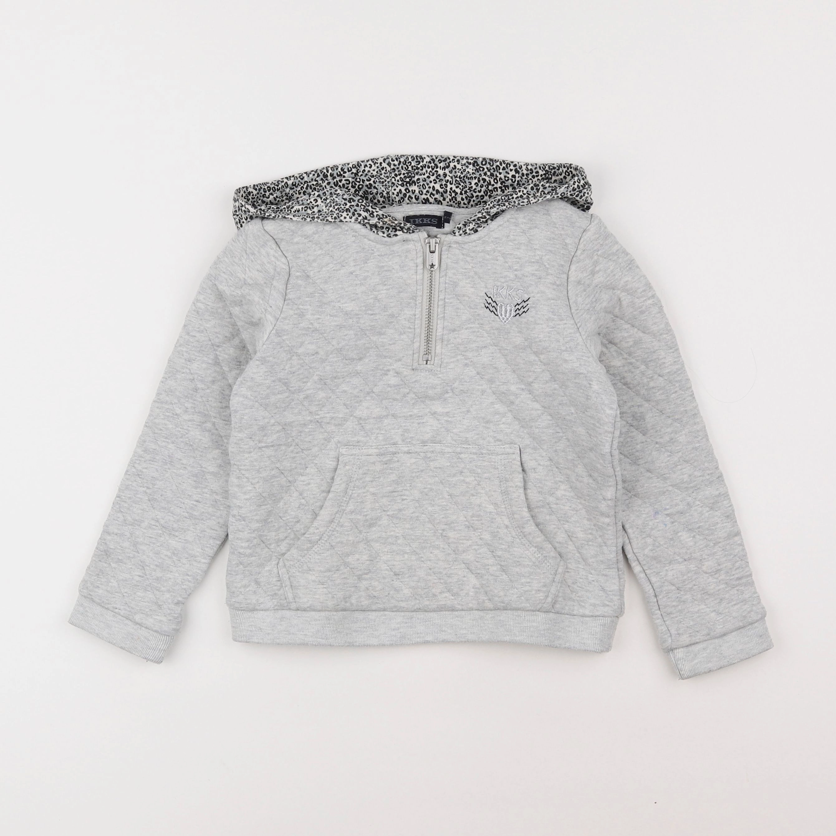 IKKS - sweat gris - 6 ans