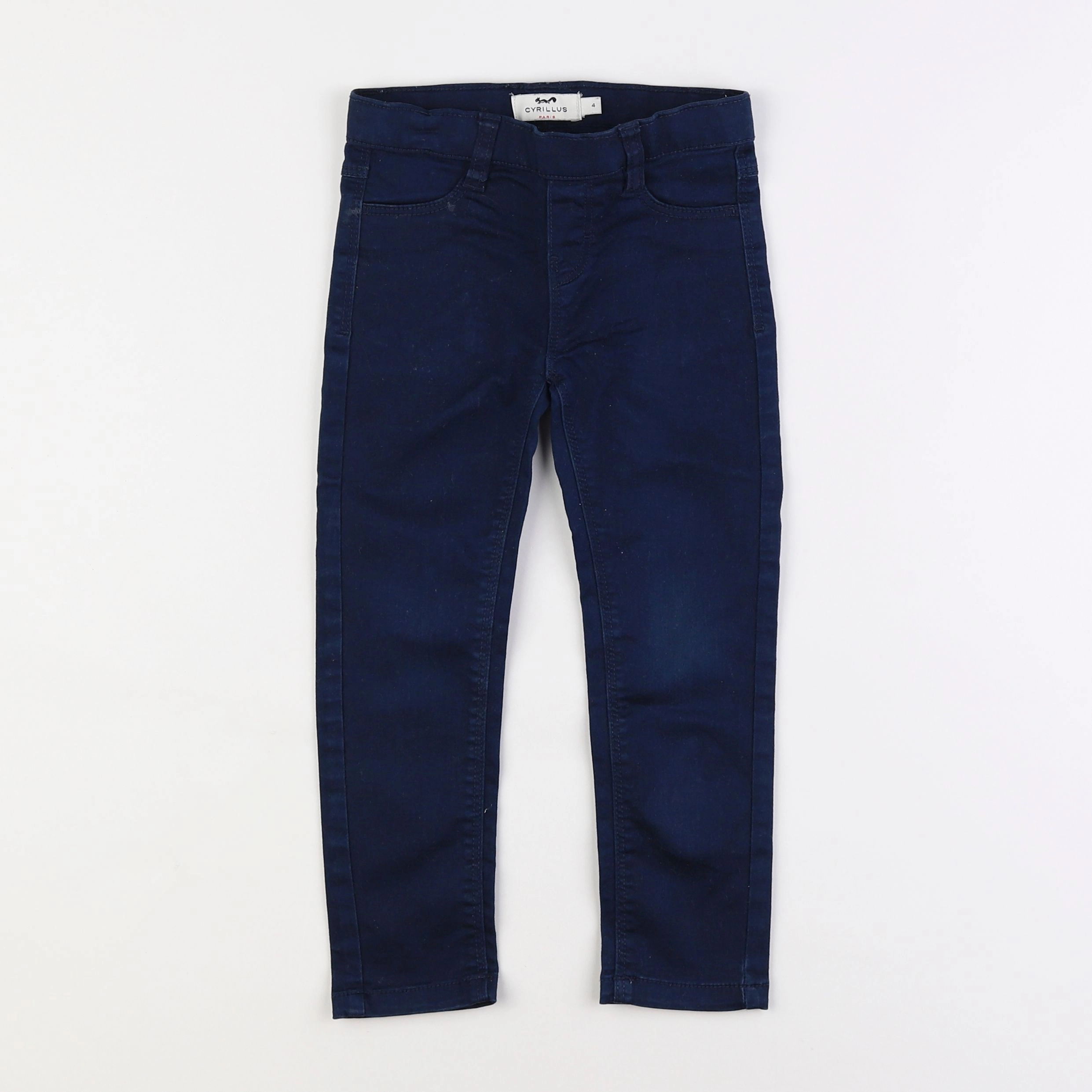 Cyrillus - jegging bleu - 4 ans