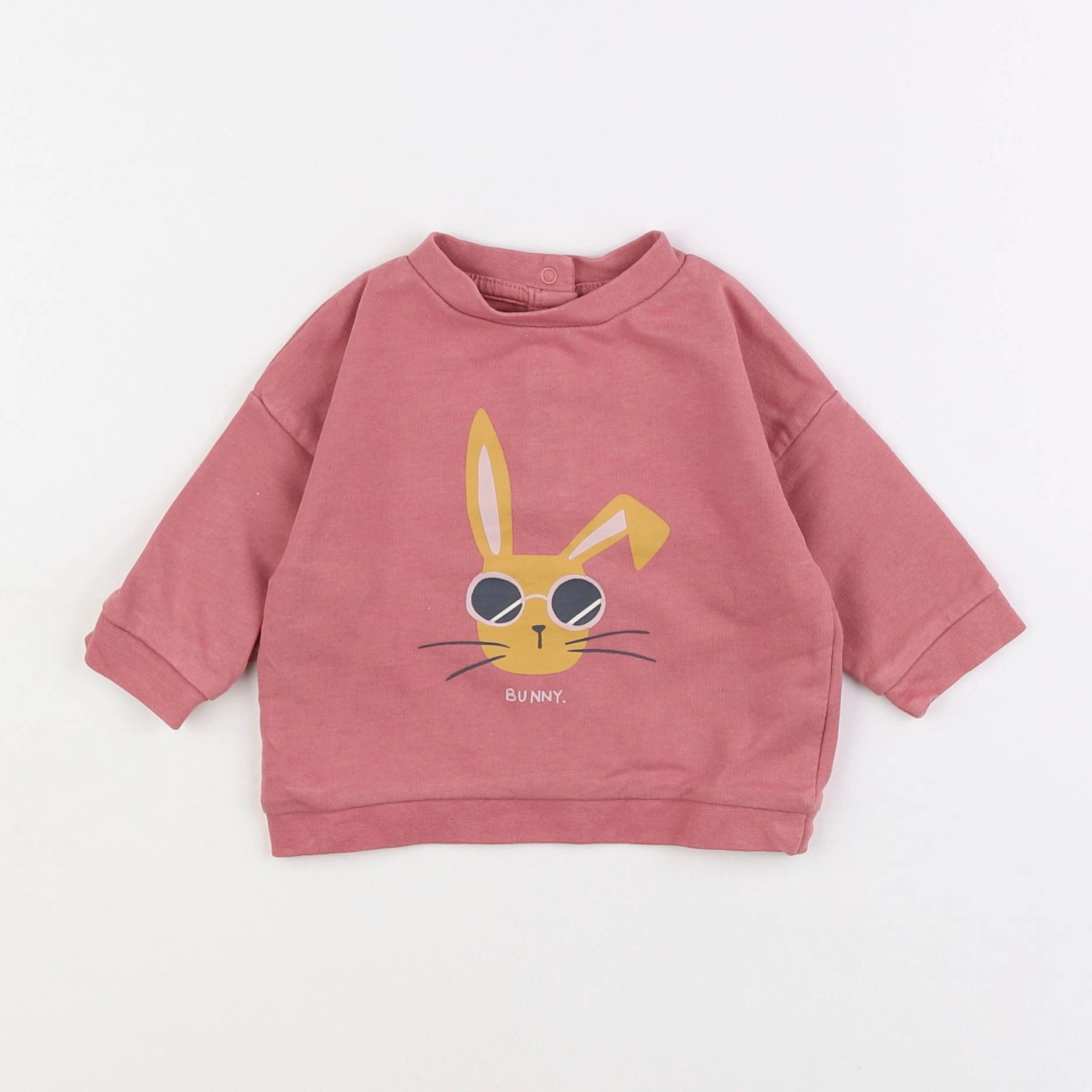 Vertbaudet - sweat rose - 6 mois