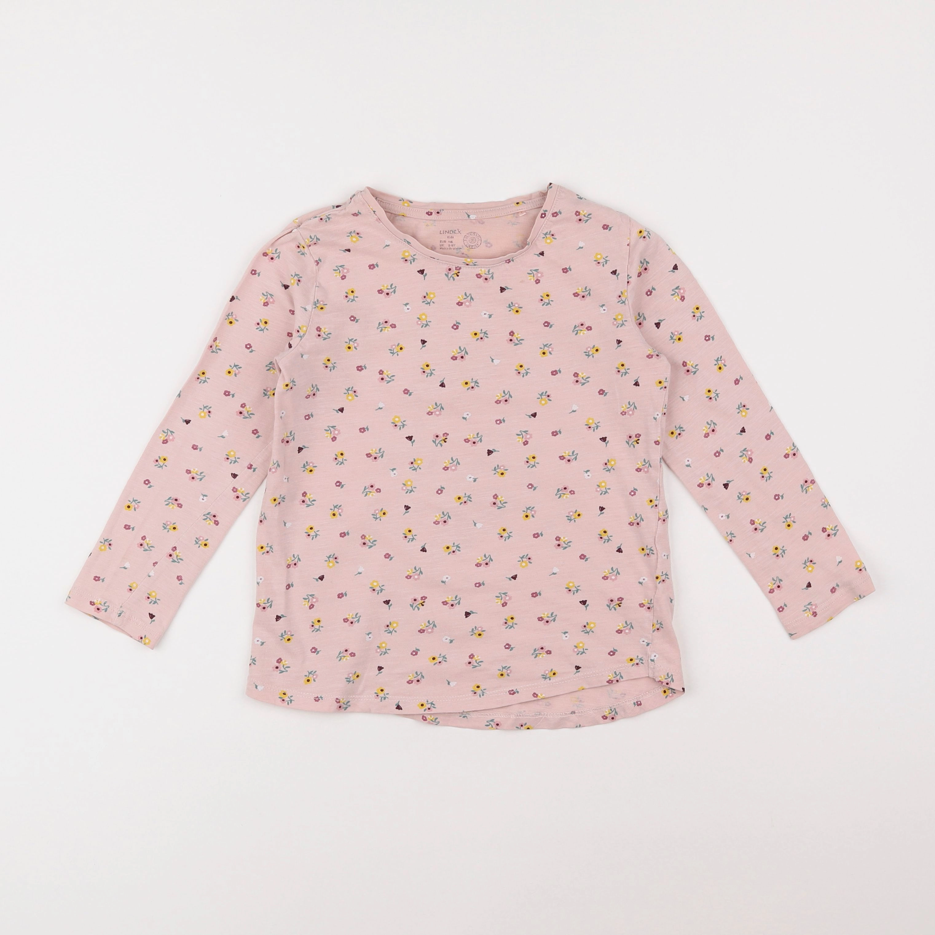 Lindex - tee-shirt rose - 5/6 ans